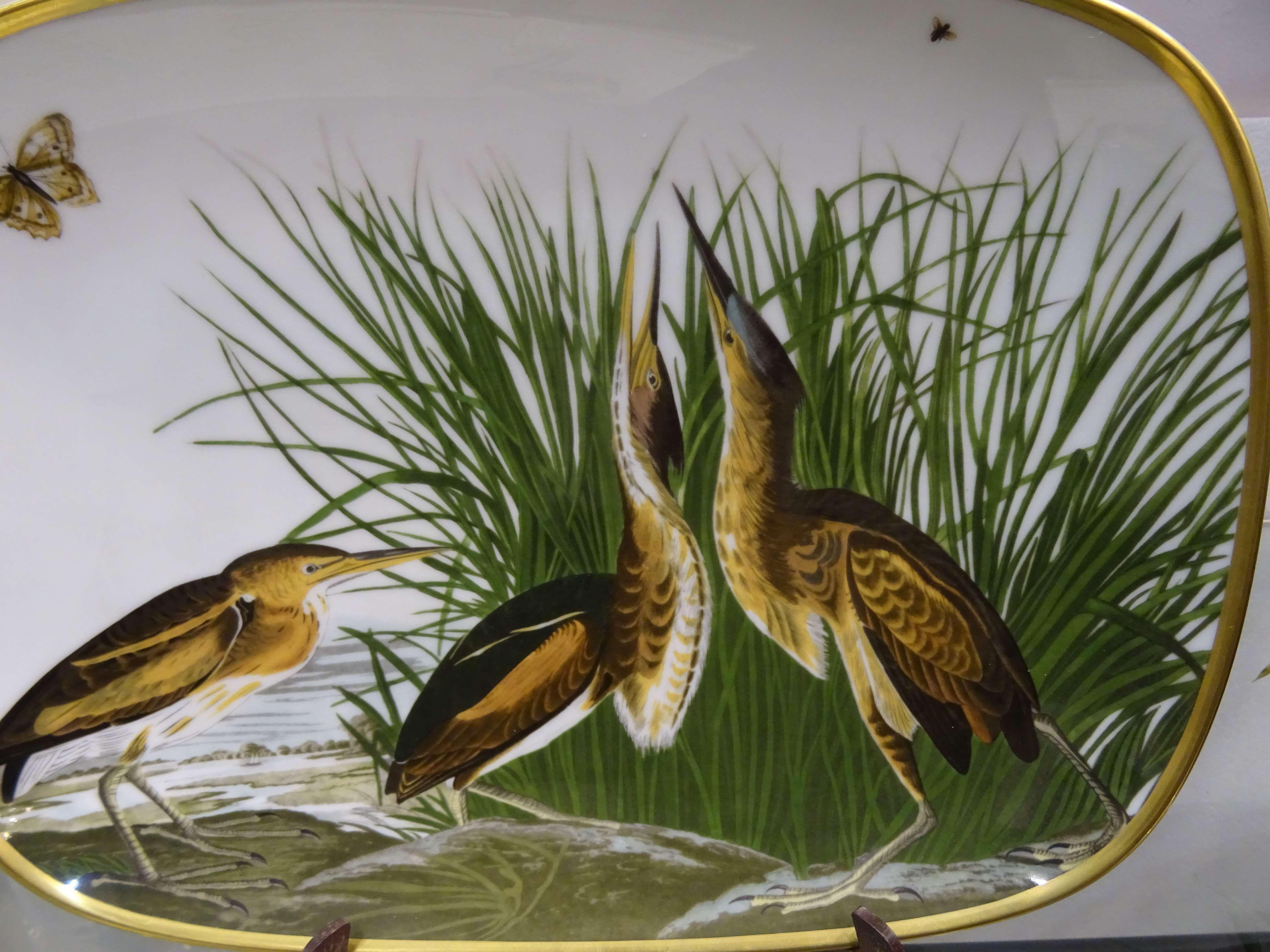 Jhon James Audubon (1785-1851) was one of the most important naturalistic and ornithologist in America, but born in France.
This beautiful try belong to the collection of Rosenthal porcelain with works of Jhon James Audubon.
It’s is in very good