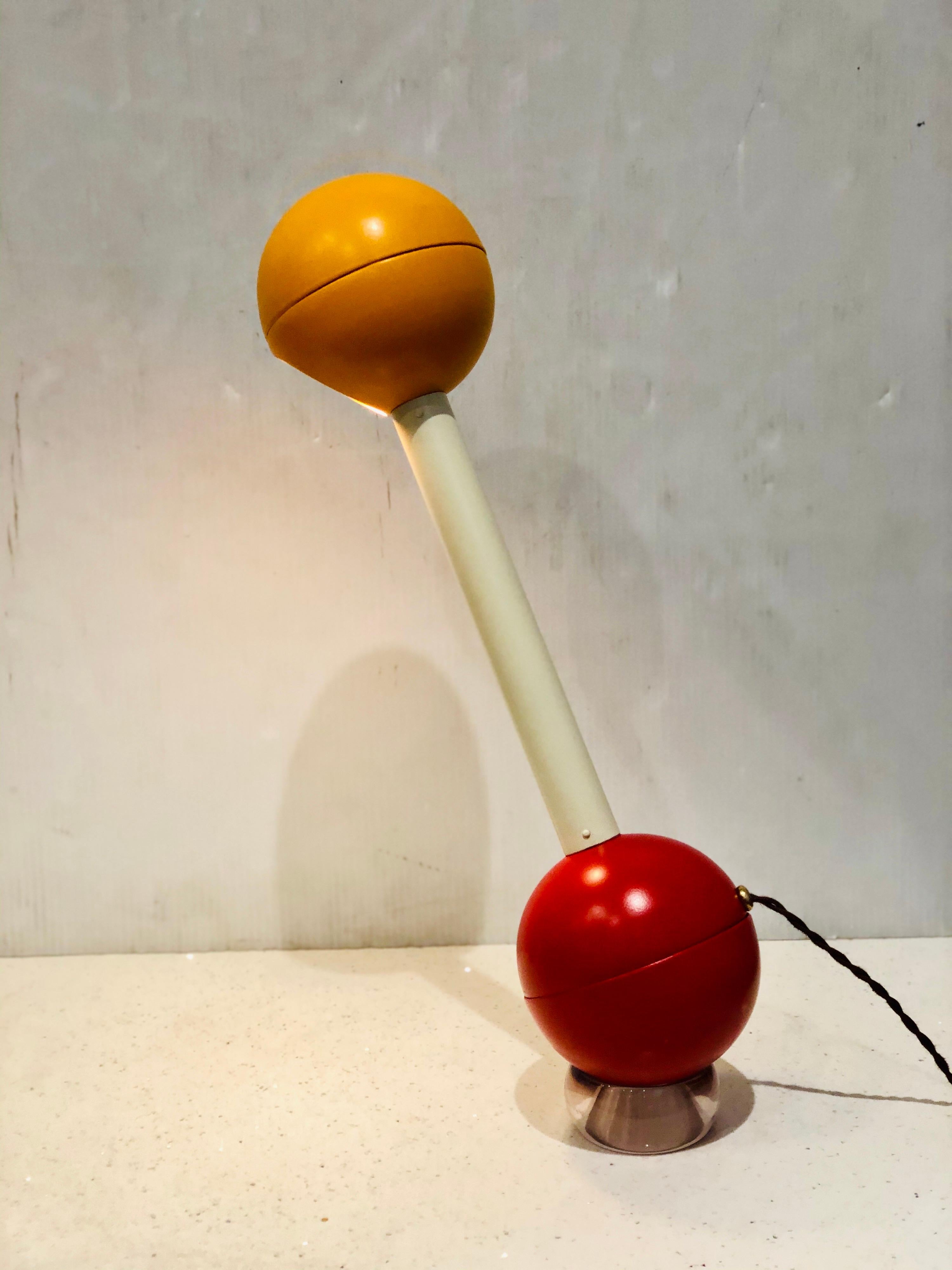 Jhon Mascheroni For Kovacs Barbell Task Lamp Space Age 2