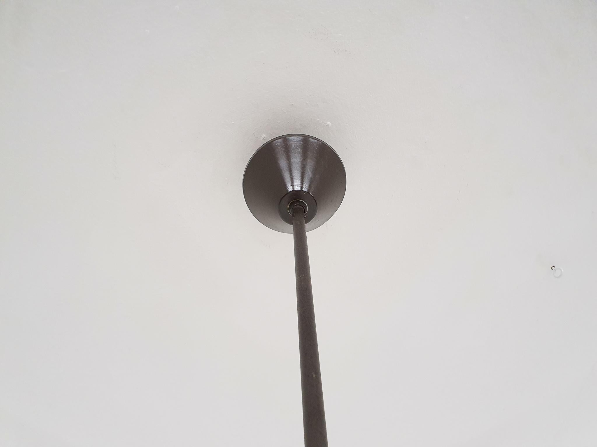 J.Hoogervorst for Anvia Almelo Counter Balance Ceiling or Pendant Light, 1950's 1