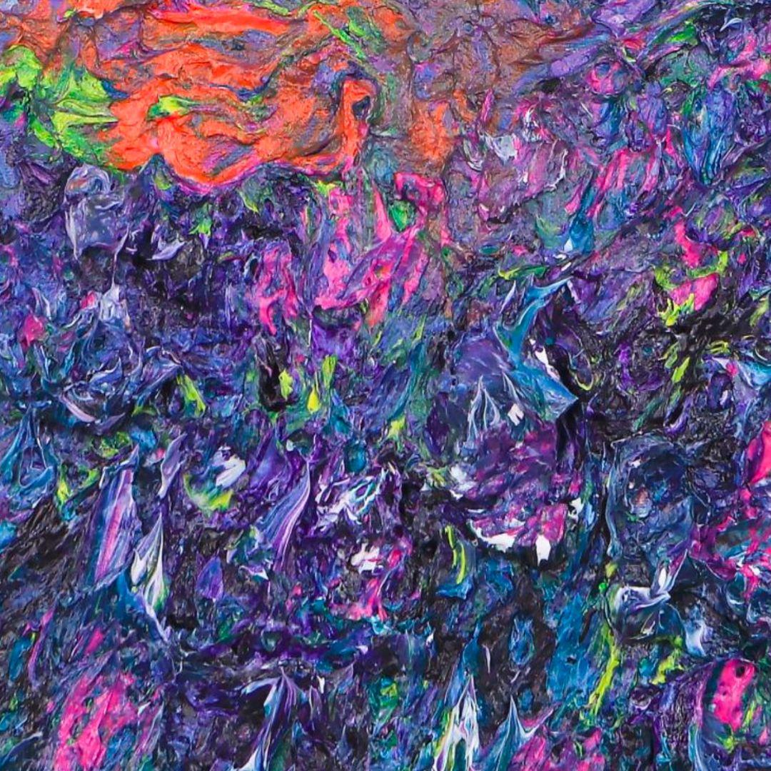 Humming Letter #130 - Abstract Expressionist Painting by Ji-an Kwon