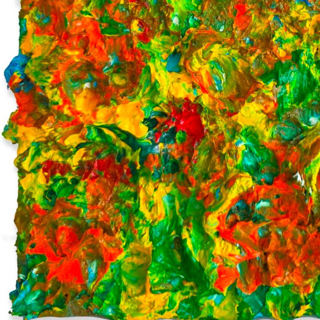 Humming Letter #141 - Abstract Expressionist Painting by Ji-an Kwon