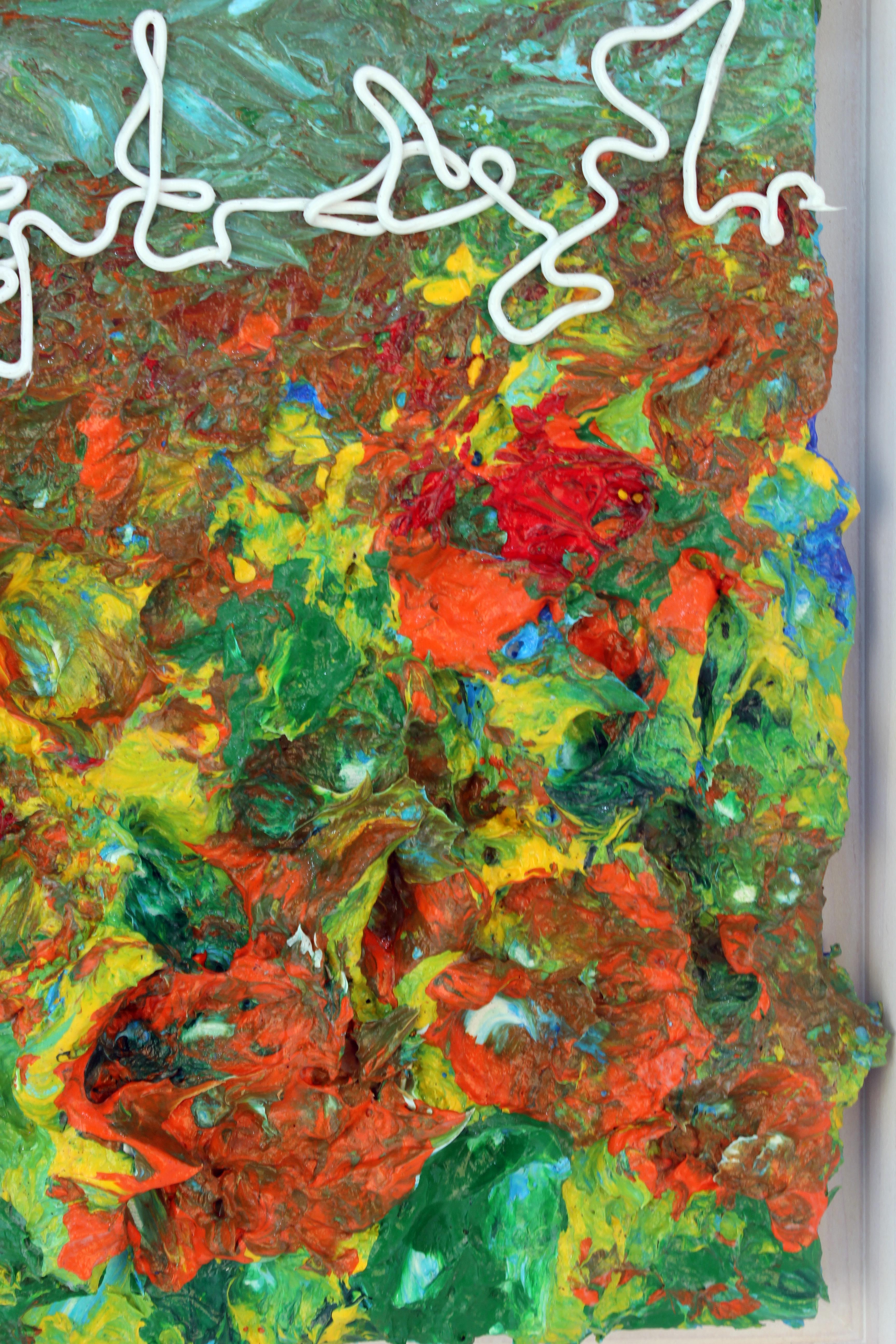 Carta zumbando nº 141 de Ji-an Kwon - Técnica mixta sobre lienzo, 27 x 27 cm (2025)
Carta zumbando nº 141