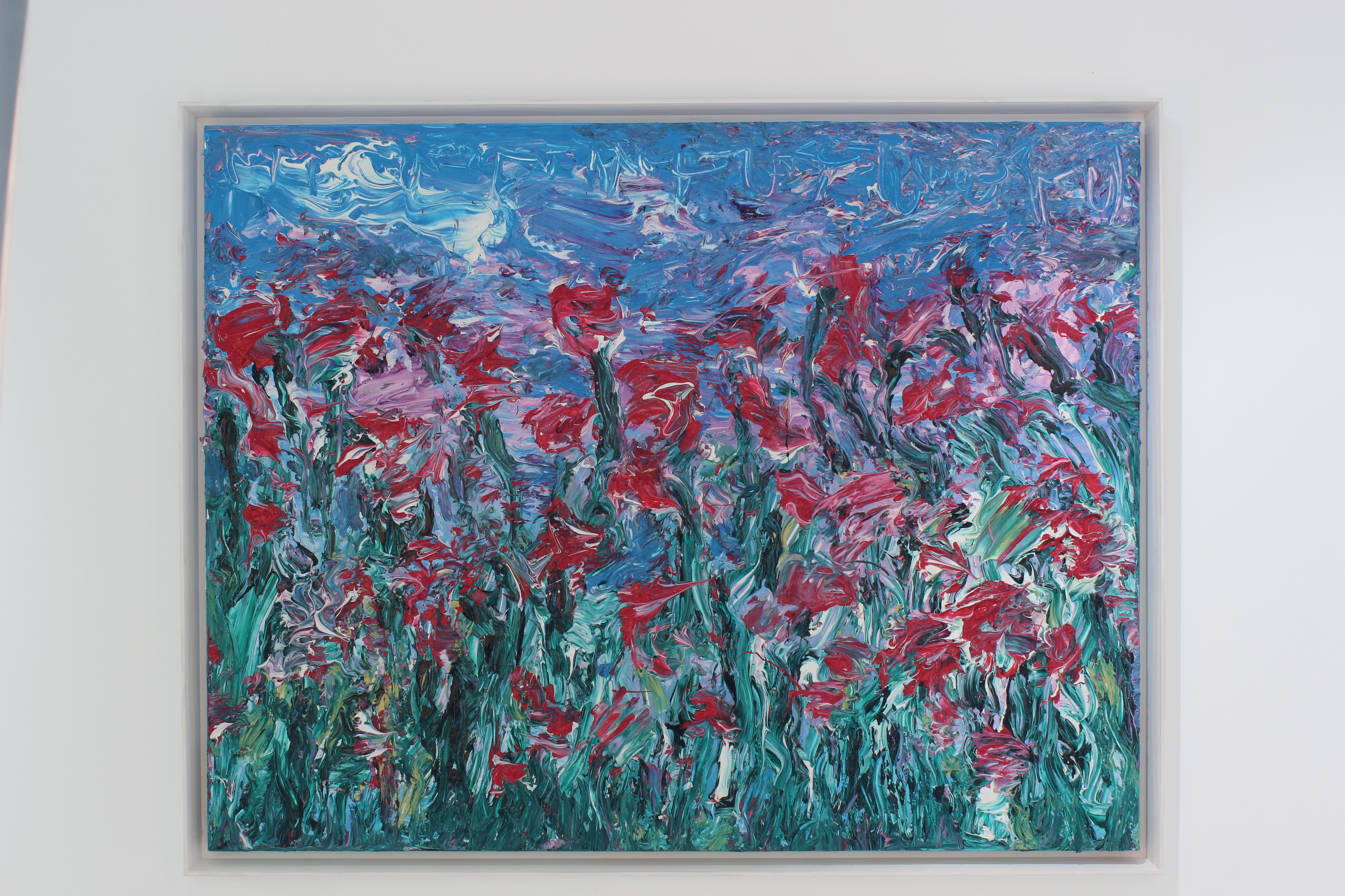 Humming Letter #64 - Abstract Expressionist Painting by Ji-an Kwon