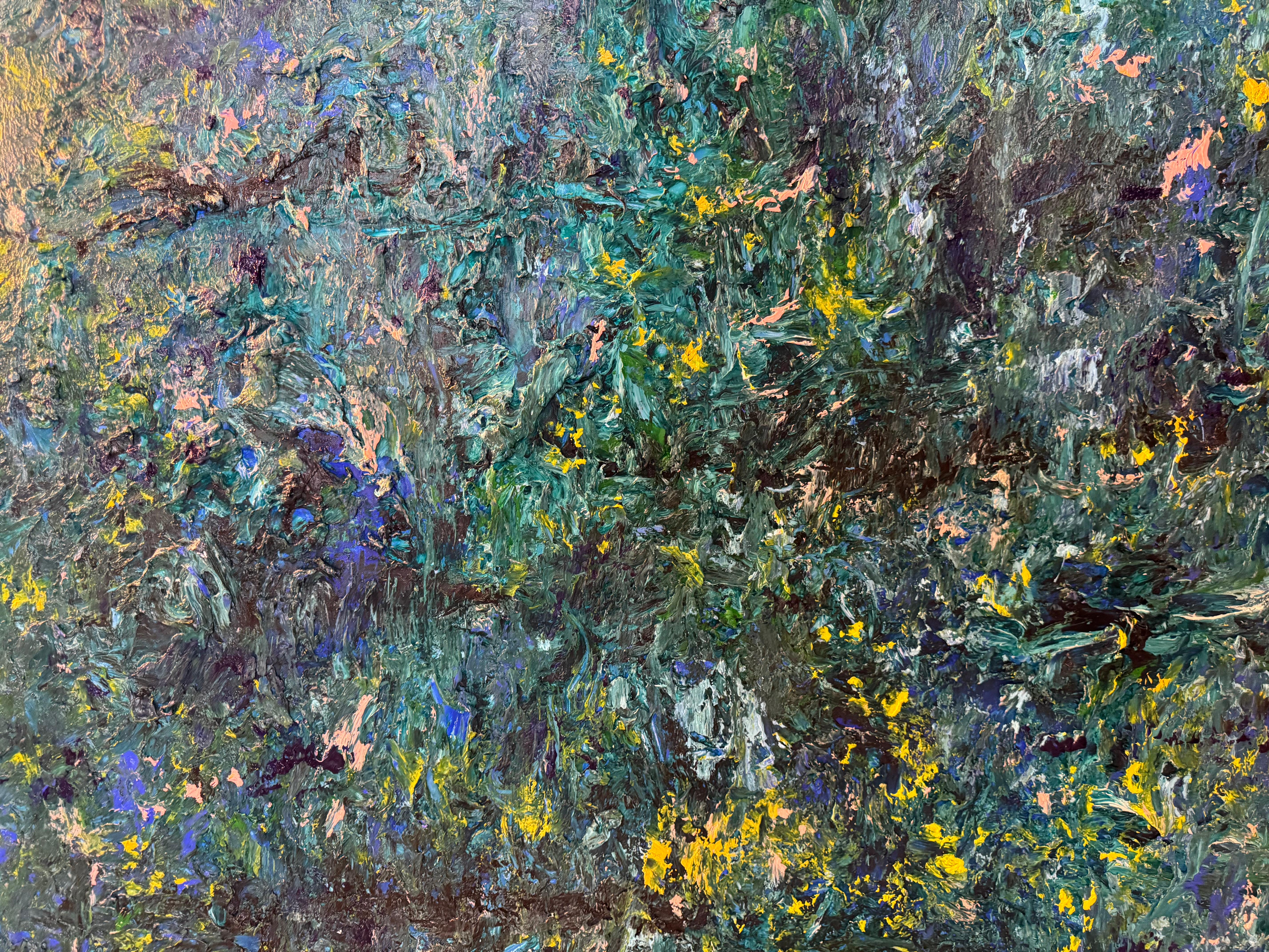 Technique mixte sur toile  227.3 x 181.8 cm (89.5 x 71.6 in)
Humming Letter #83 de Kwon Ji-an est une exploration profonde de la texture, du mouvement et de la perception sensorielle. Faisant partie de sa célèbre série Humming Letter, cette œuvre à