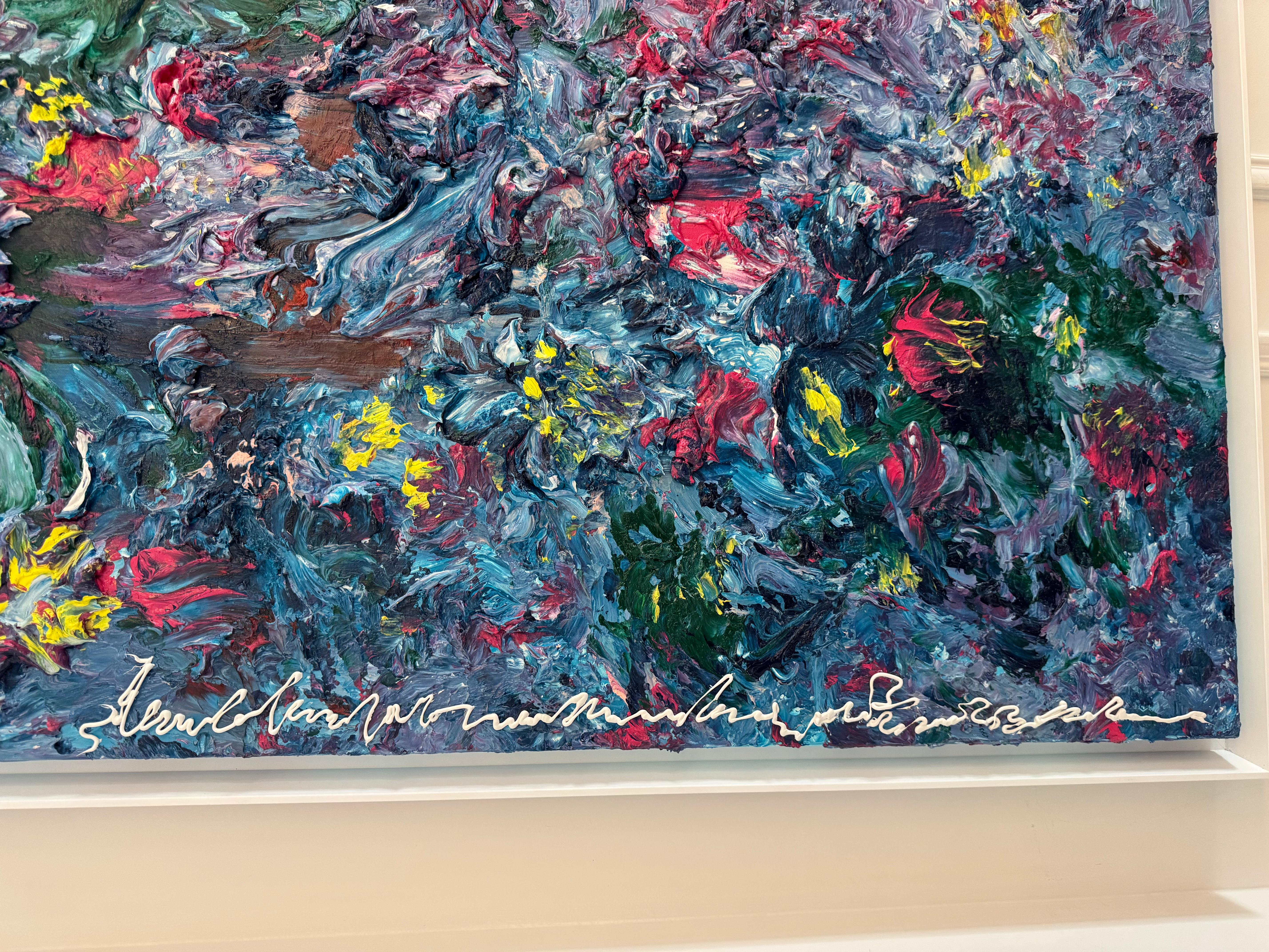 Lettre Humming n°99 - Expressionnisme abstrait Painting par Ji-an Kwon