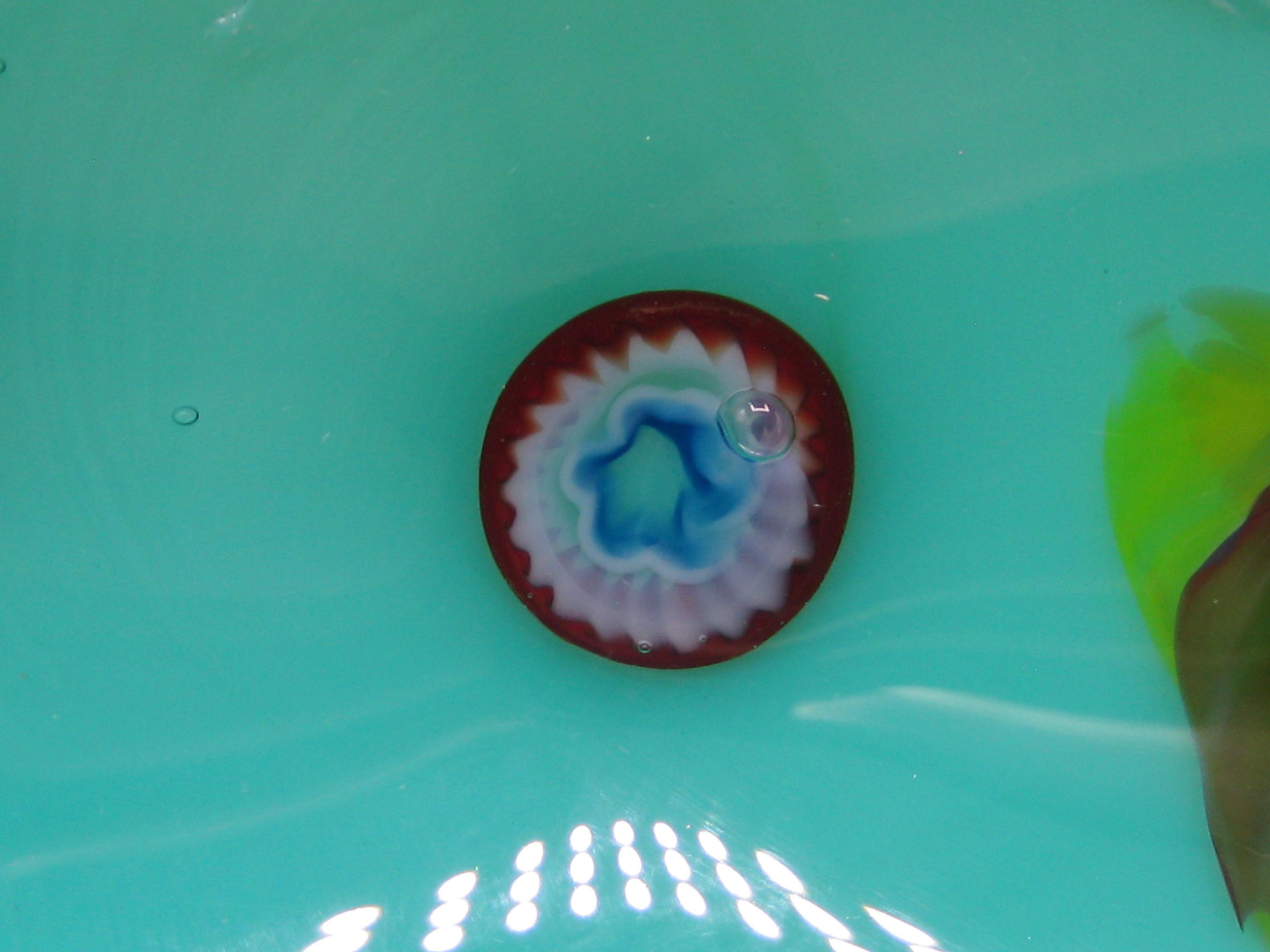 J.I. Co. Venetian Fratelli Toso Murano Art Glass Millefiori Abstract Bowl Italy en venta 2