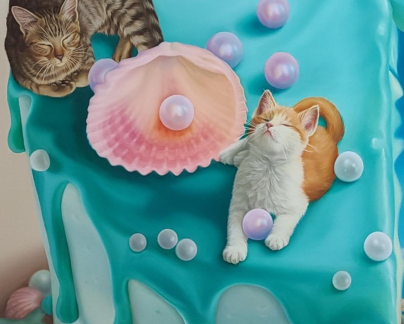 Sheet Shelter  - Surrealist Painting by Ji Hee Lee 