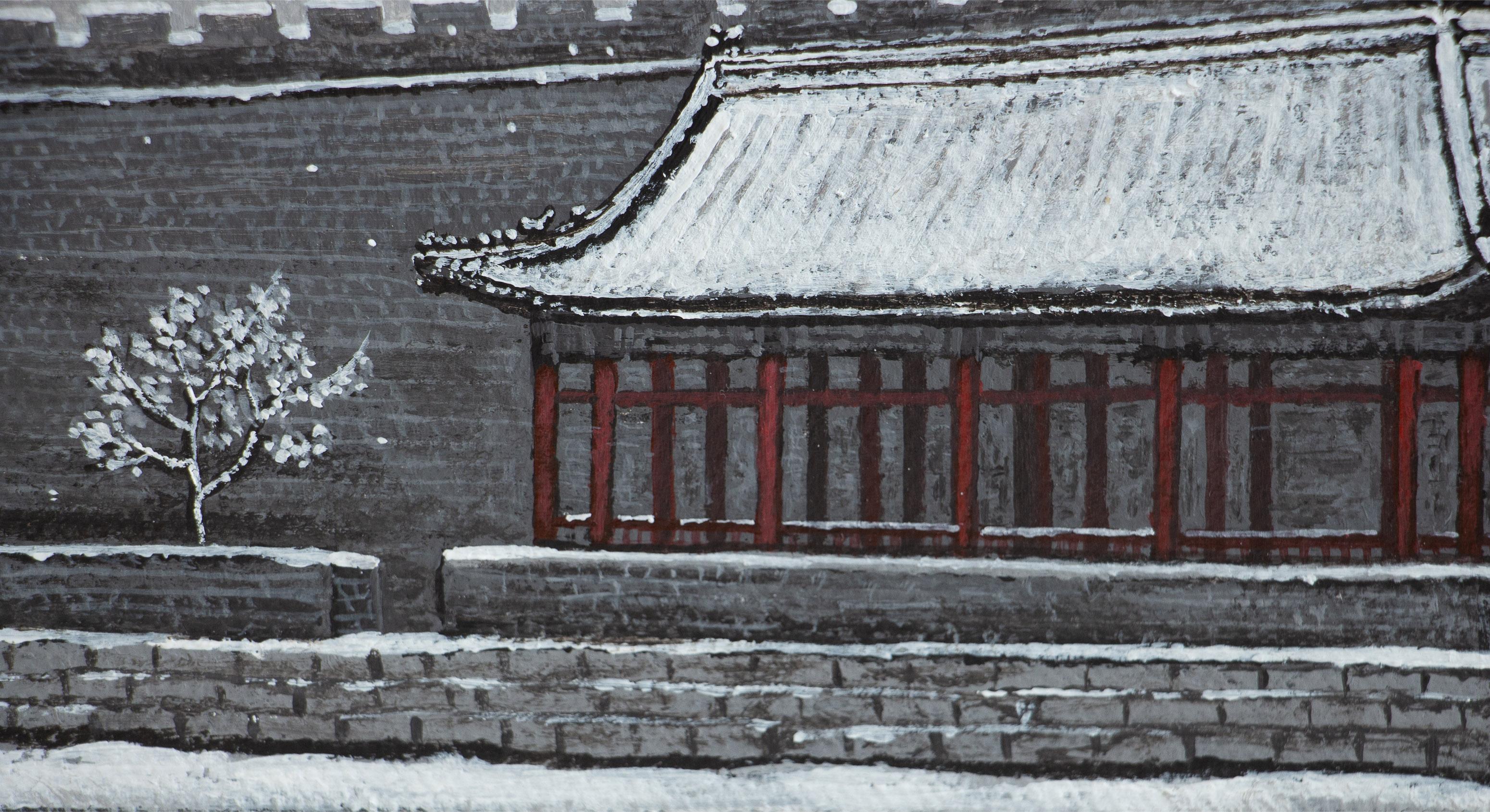 Arte contemporanea cinese di Jia Yuan-Hua - Bella neve in vendita 8
