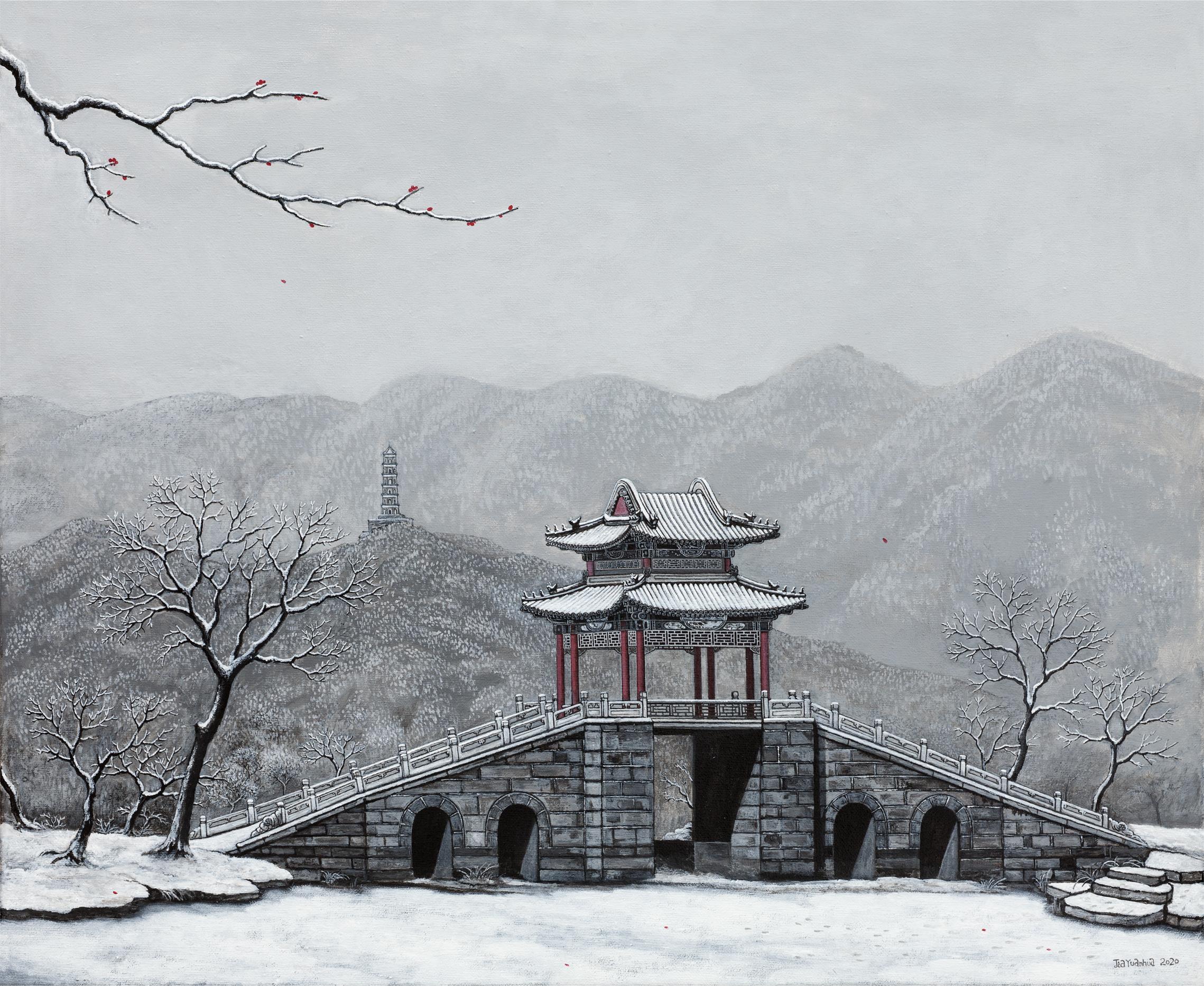 Chinese Contemporary Art by Jia Yuan-Hua - Bright Snow On The West Mountain