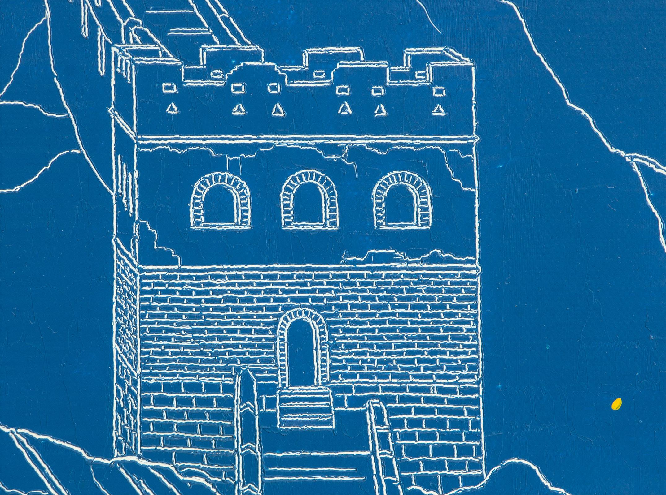 Zeitgenössische chinesische Kunst von Jia Yuan-Hua - Nacht auf der Großen Mauer im Angebot 5