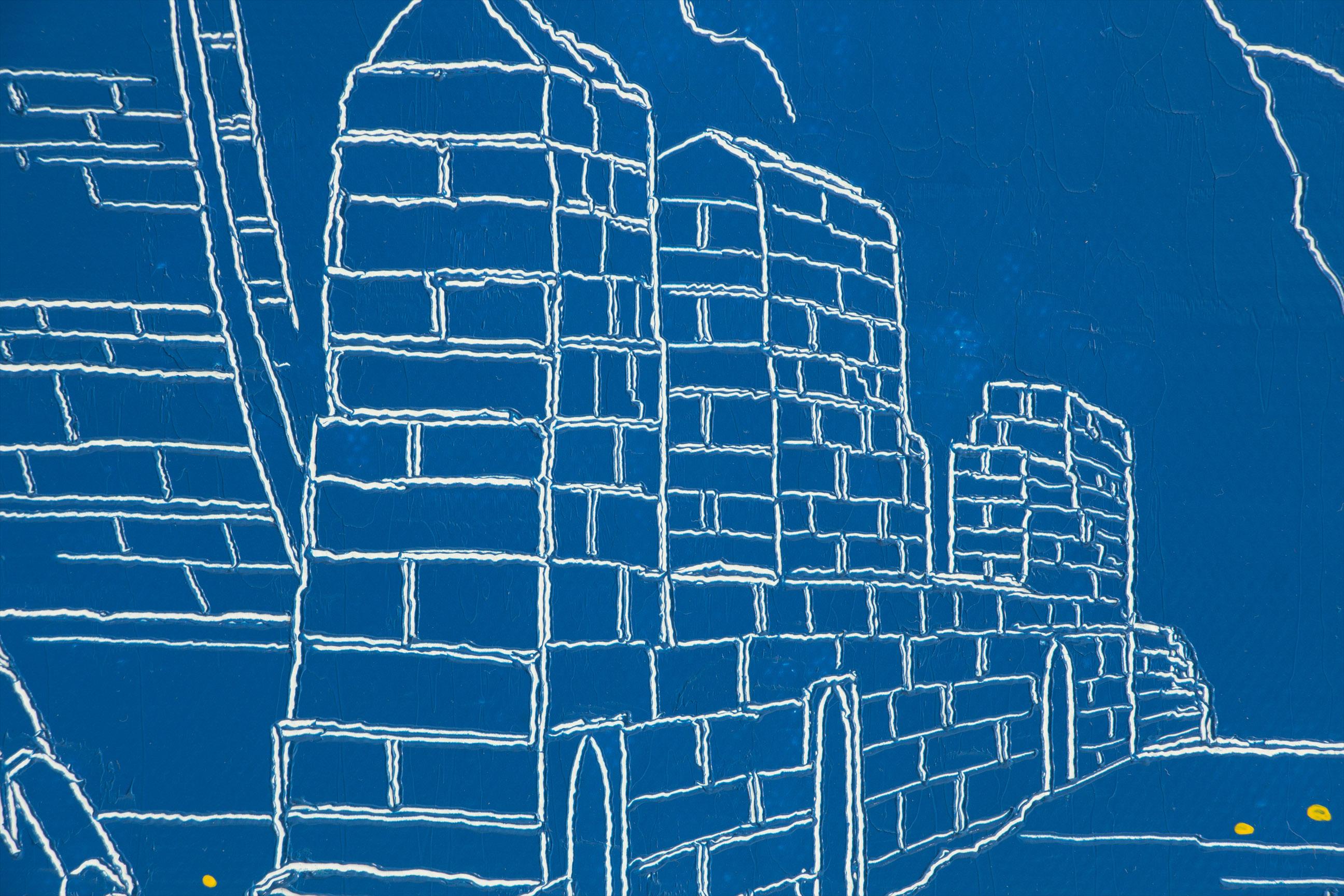 Zeitgenössische chinesische Kunst von Jia Yuan-Hua - Nacht auf der Großen Mauer im Angebot 7