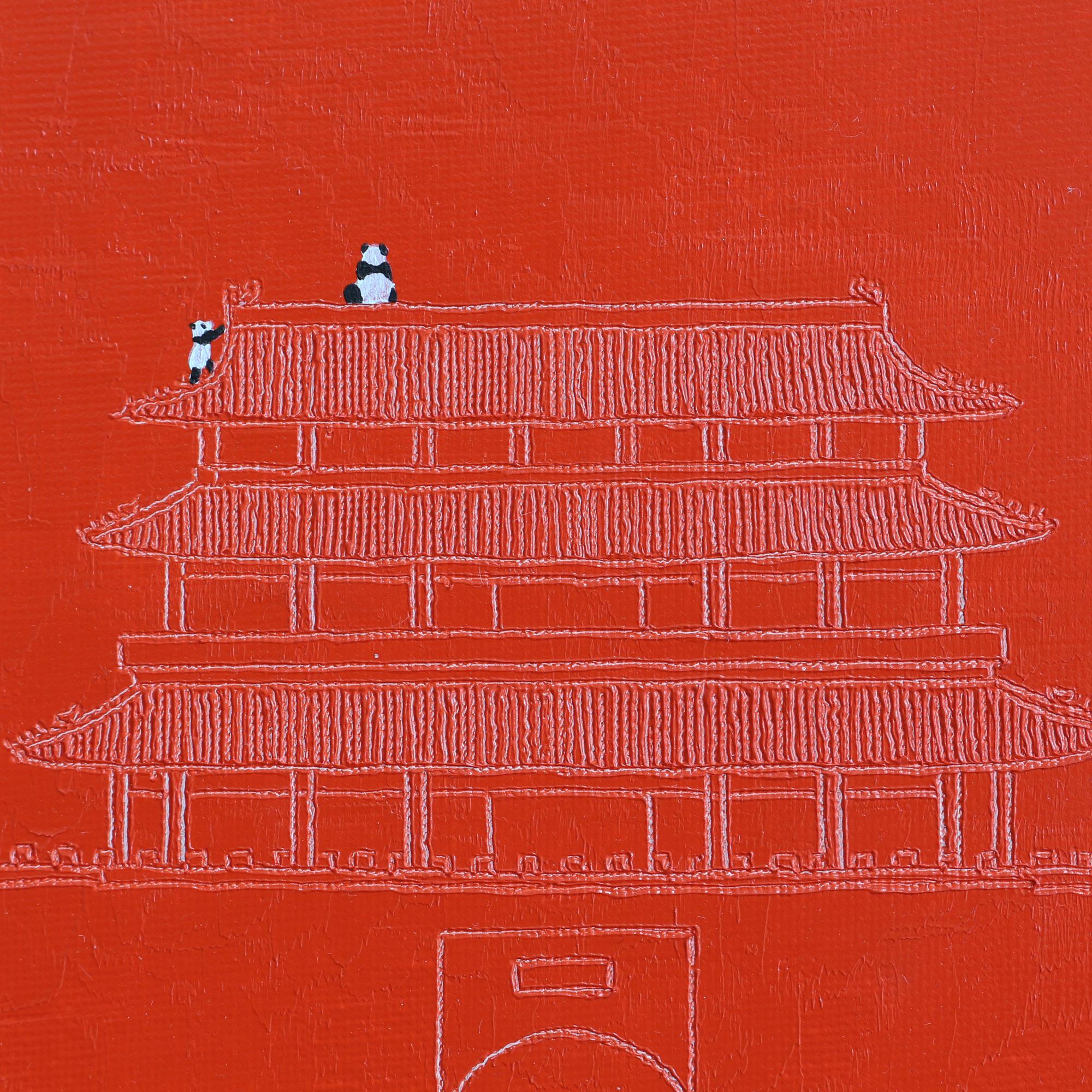 Olio su cartone telato, con cornice 40 x 50 x 5 cm

I panda sono considerati tesori nazionali in Cina e ne esistono solo circa 1000 al mondo, che vivono in Cina. Sono molto ben protetti. Con il progresso della società e della tecnologia,