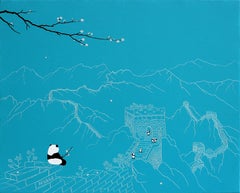 Chinesische zeitgenössische Kunst von Jia Yuan-Hua – Sightseeing No.10