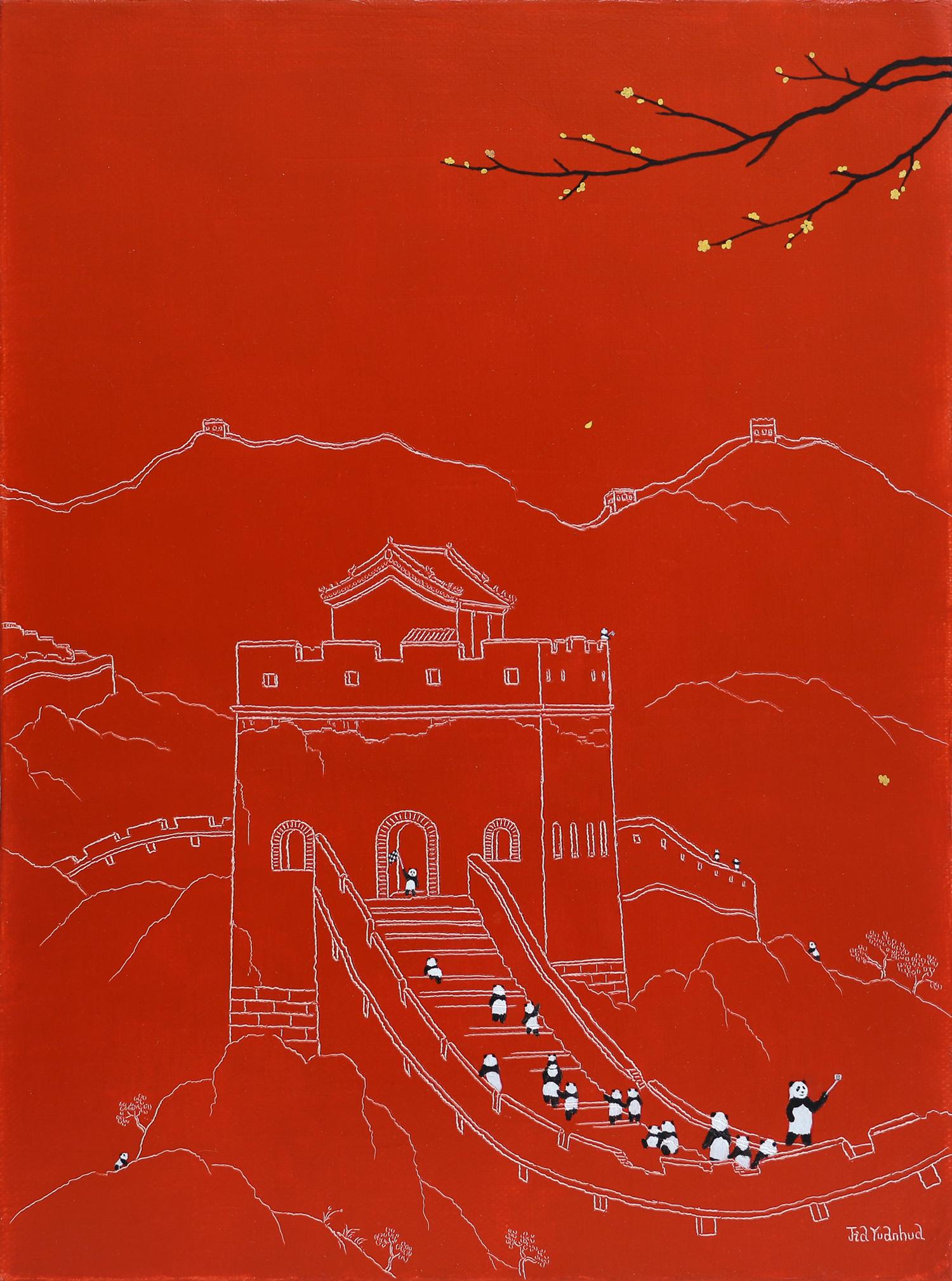 Chinesische zeitgenössische Kunst von Jia Yuan-Hua – Sightseeing No.9