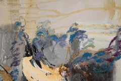 Jiabang Kang Pintura al óleo abstracta original "No me olvides"