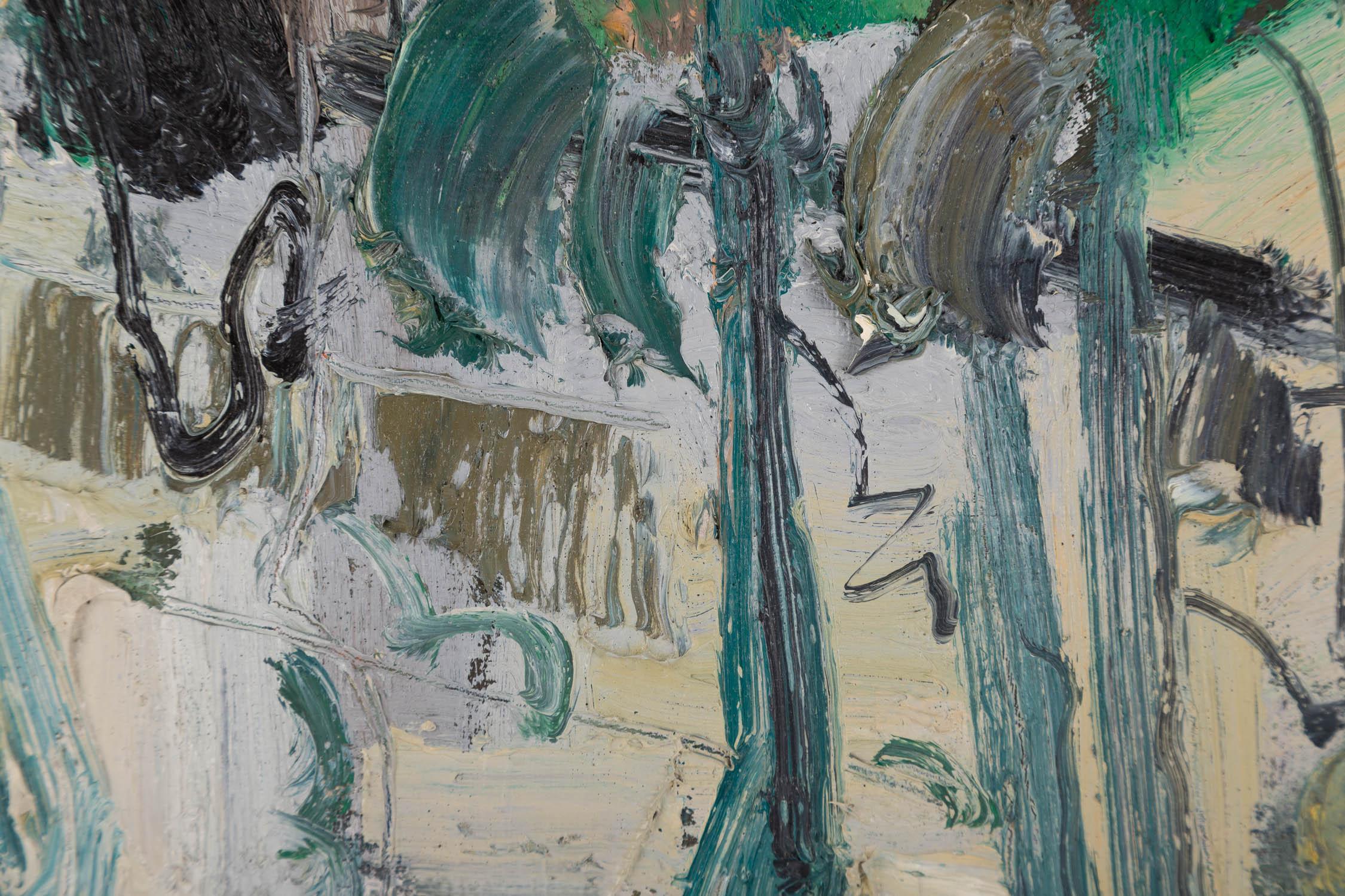 Jiabang Kang Impressionist Original Oil On Canvas 