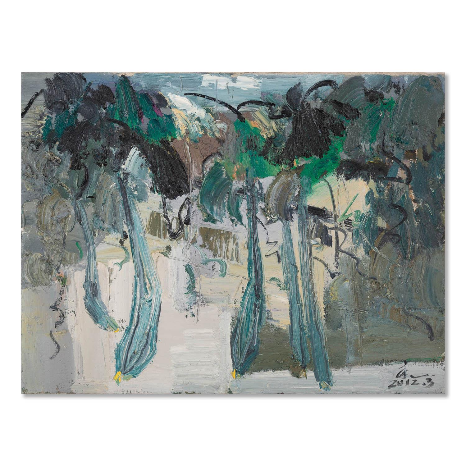  Title: Loofah Series 2
 Medium: Oil on canvas
 Size: 12 x 15 inches
 Frame: Framing options available!
 Condition: The painting appears to be in excellent condition.
 
 Year: 2012
 Artist: Jiabang Kang
 Signature: Signed
 Signature Location: Lower