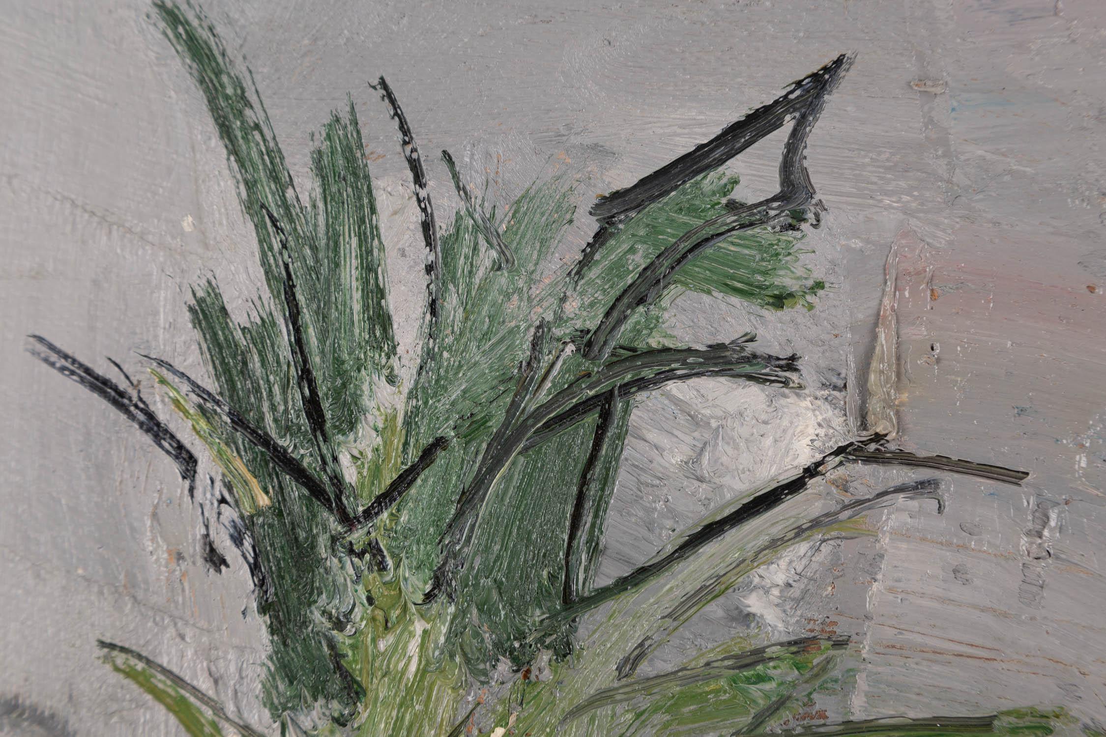 Jiabang Kang Impressionistisches Original Ölgemälde auf Leinwand „ Ananas“ von Jiabang Kang im Angebot 2
