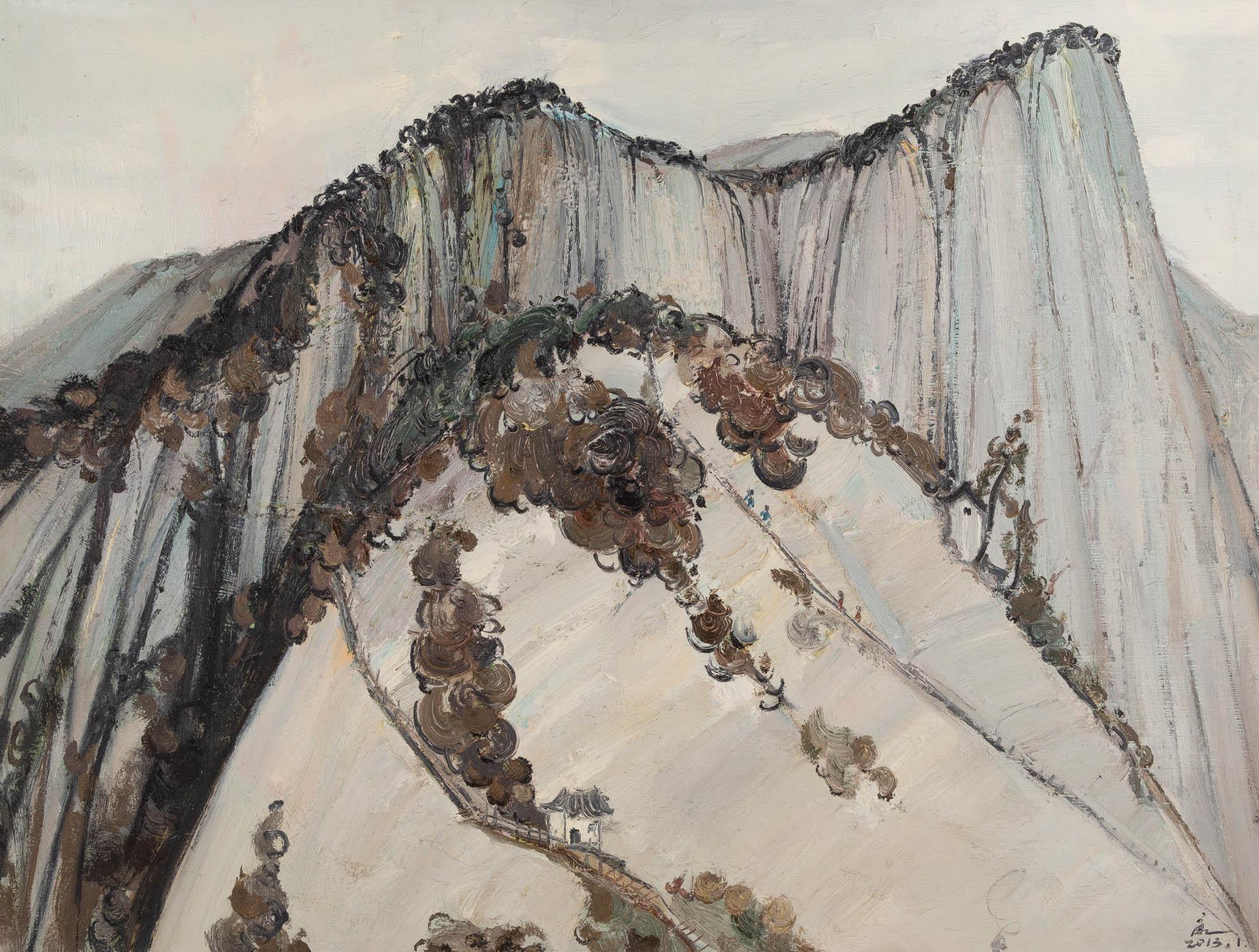 Jiabang Kang Impressionist Original Ölgemälde 
