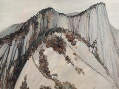 Jiabang Kang Pintura al óleo original impresionista "Xiyue Huashan"