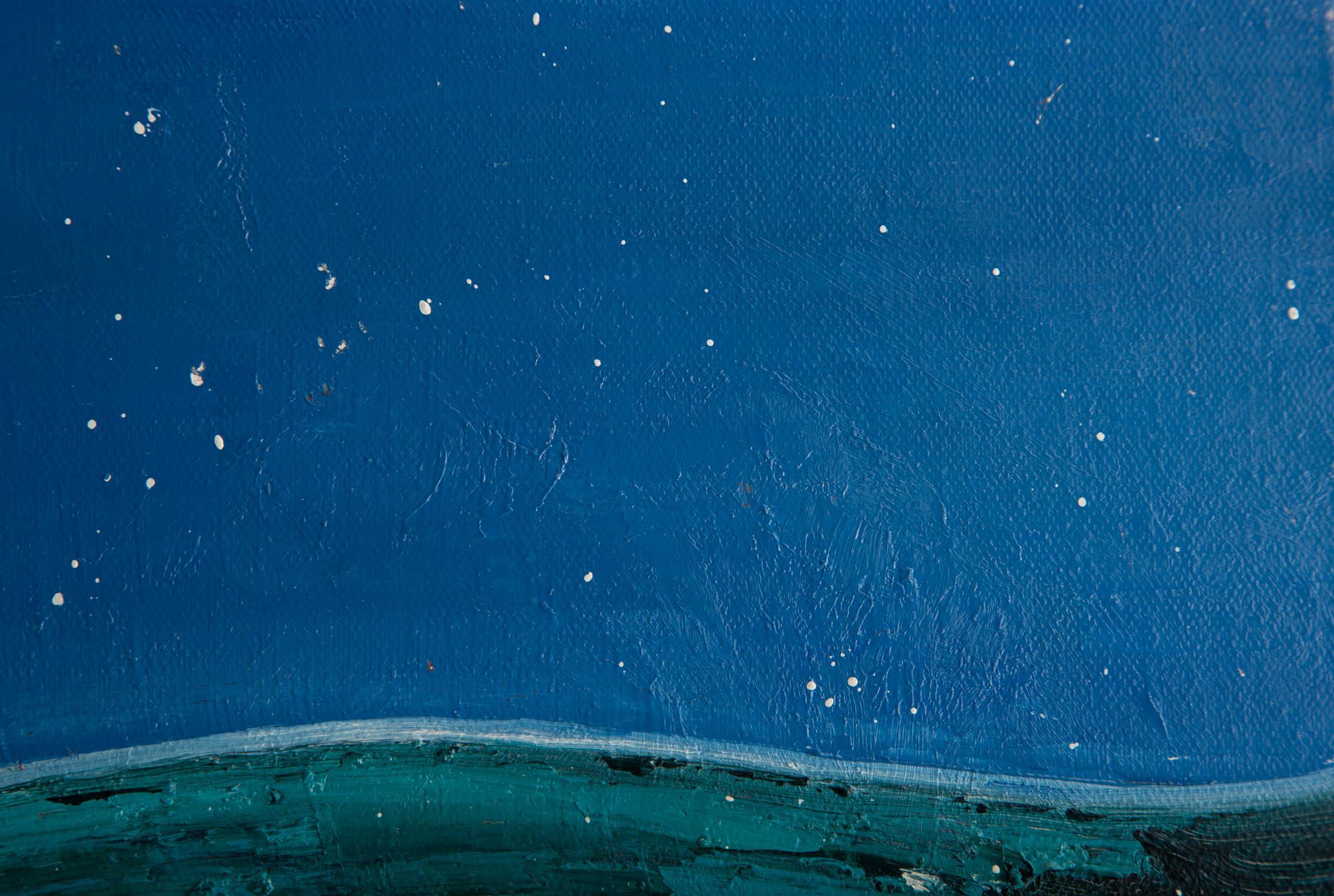 Jiabang Kang Paesaggio originale olio su tela 