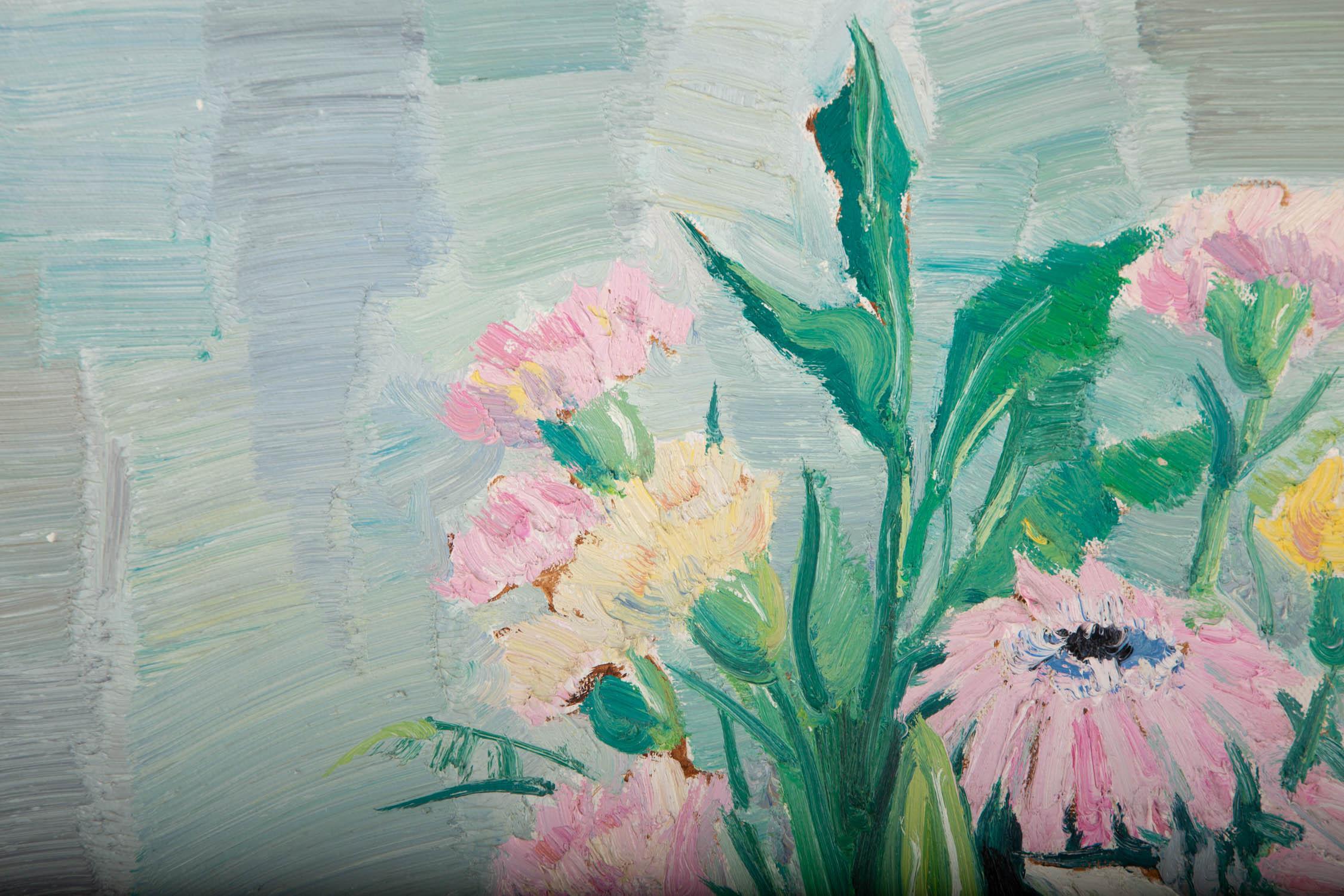Jiabang Kang Still Life Original Oil On Canvas 
