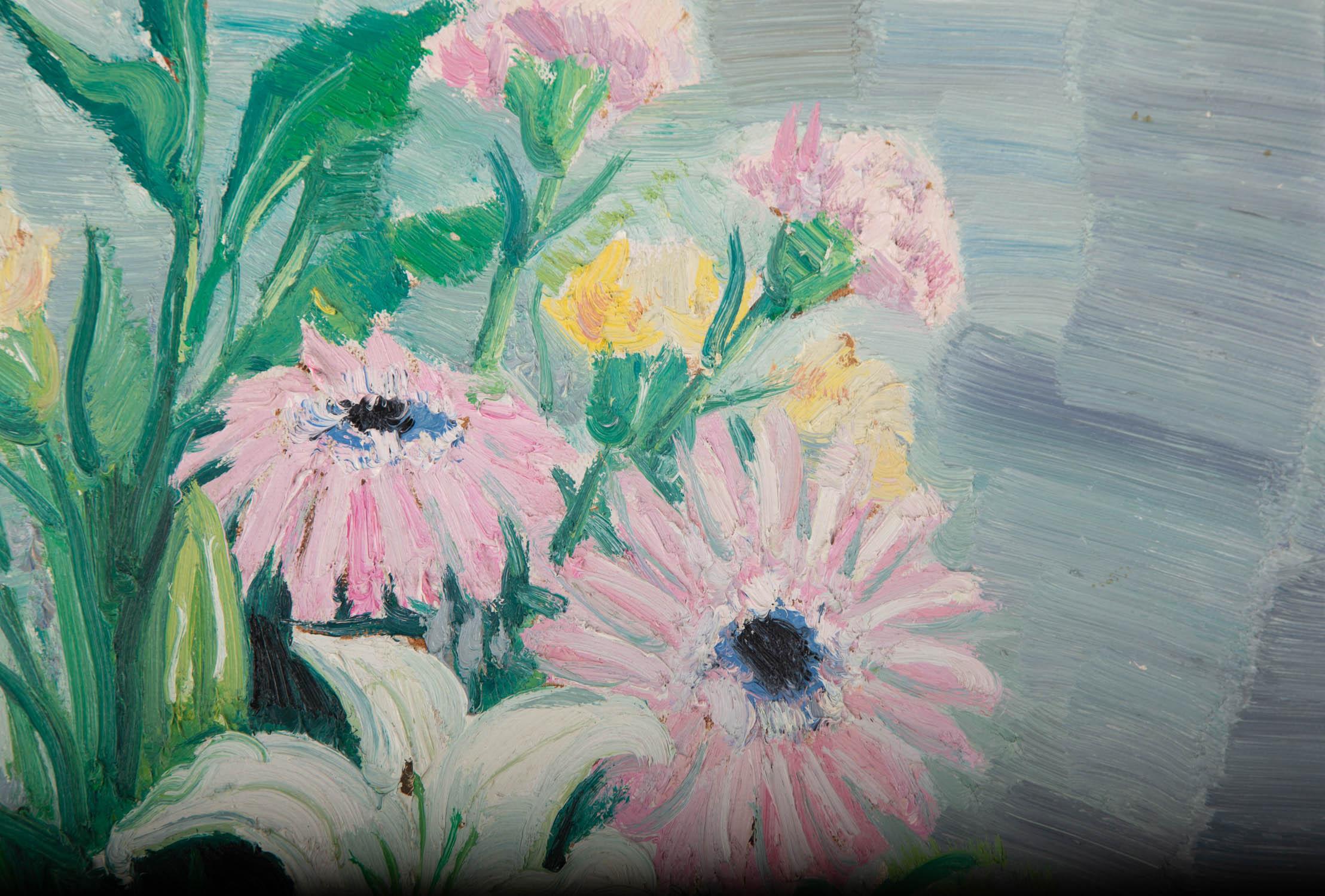 Jiabang Kang Still Life Original Oil On Canvas 