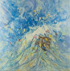 Jiahe Fu Olio astratto originale su tela "Fantasia NO.1"