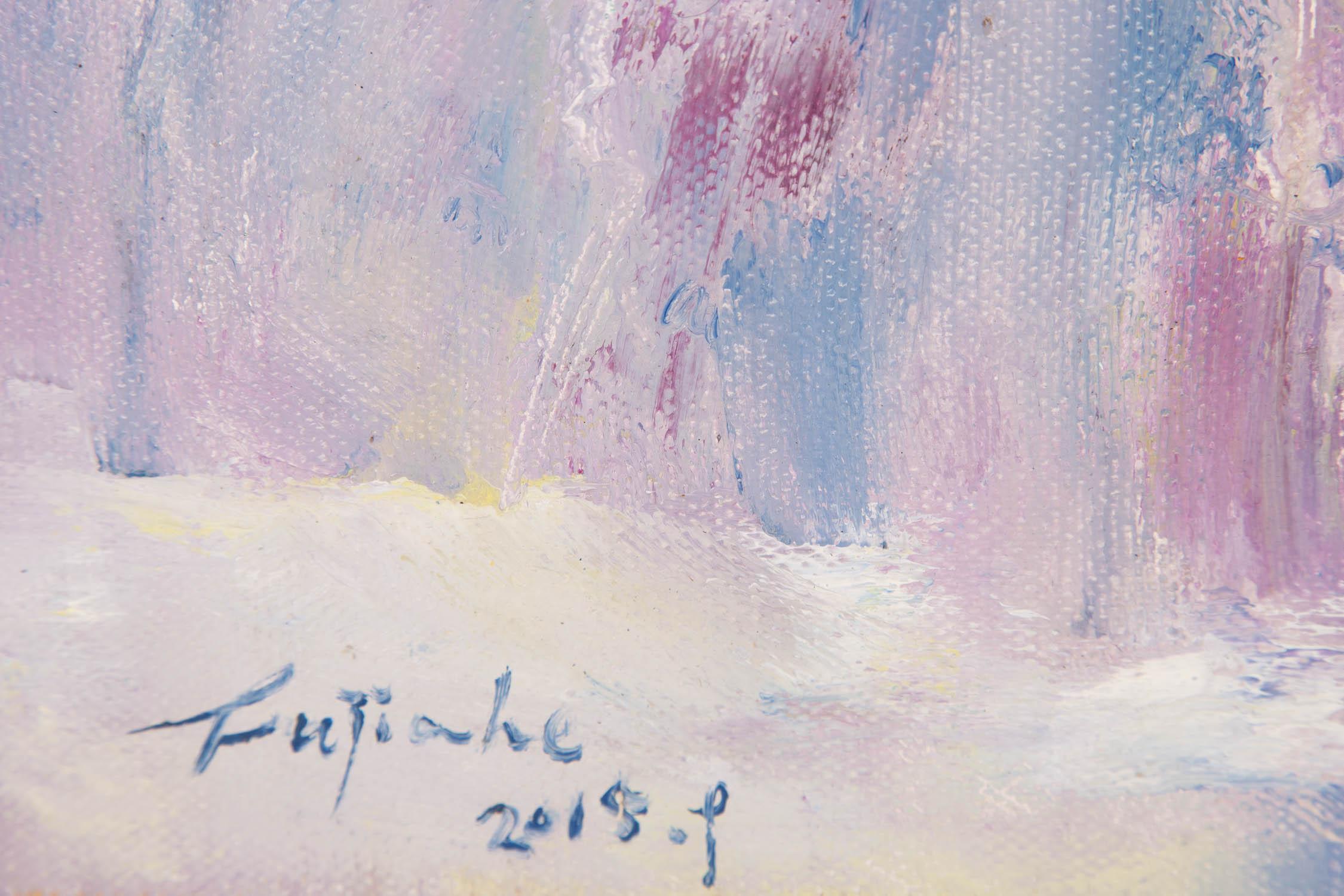 Jiahe Fu Landscape Original Oil On Canvas 