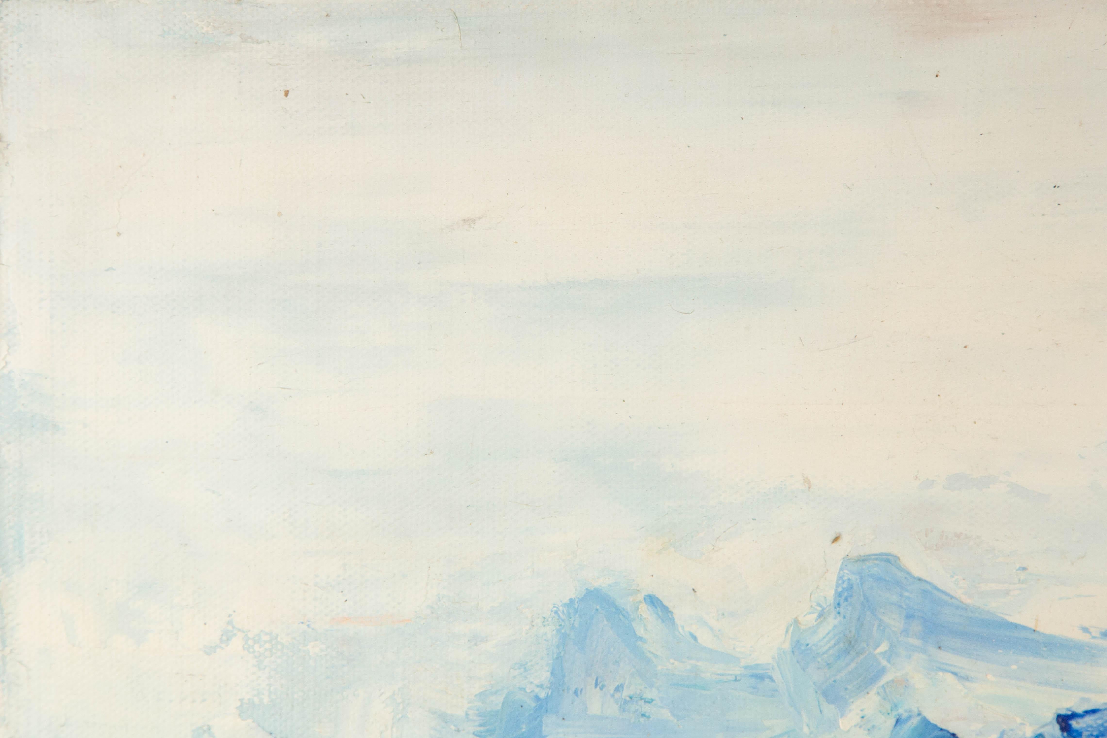 Jiahe Fu Landscape Original Oil On Canvas 