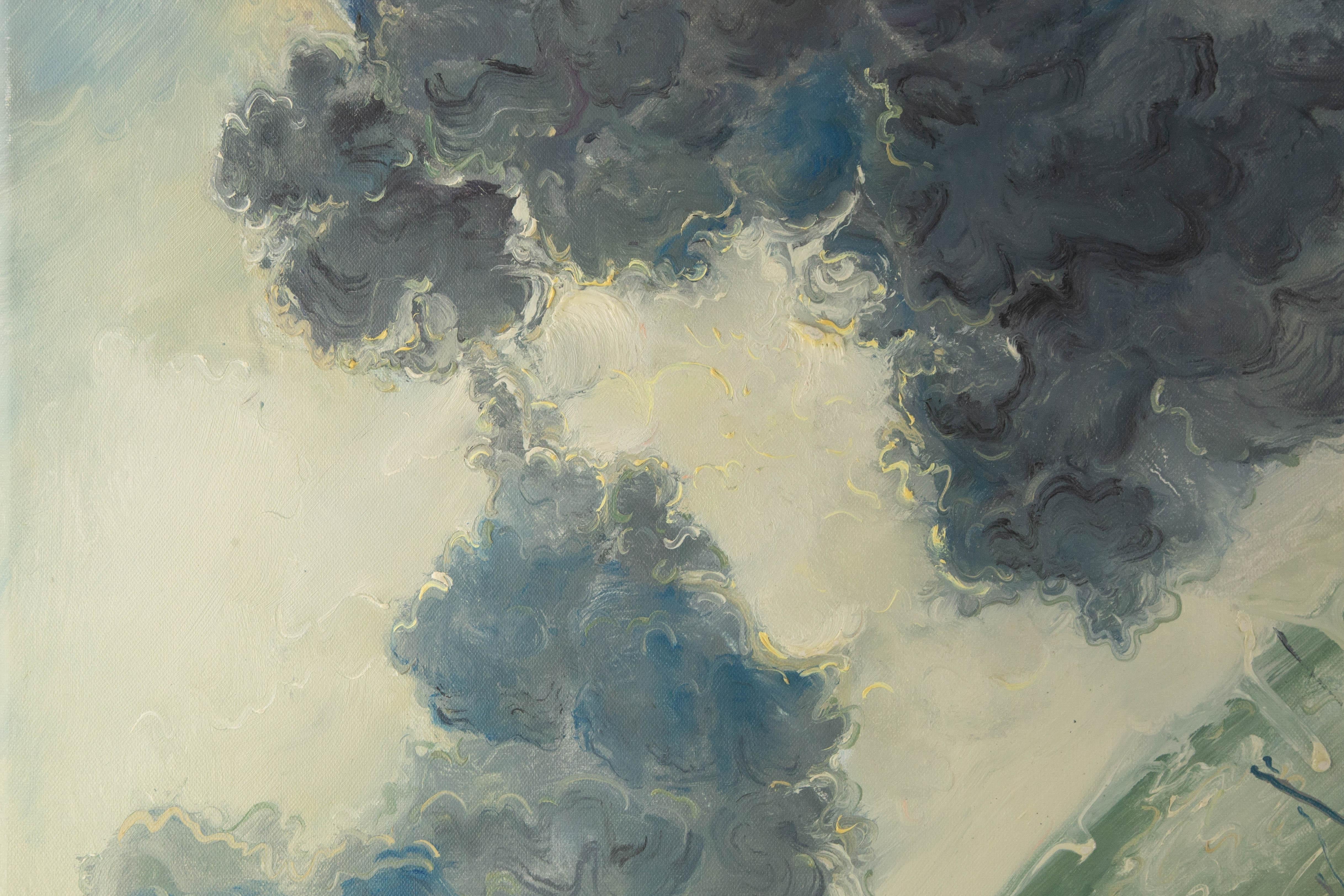 Jiahe Fu Waterscape Original Oil On Canvas 