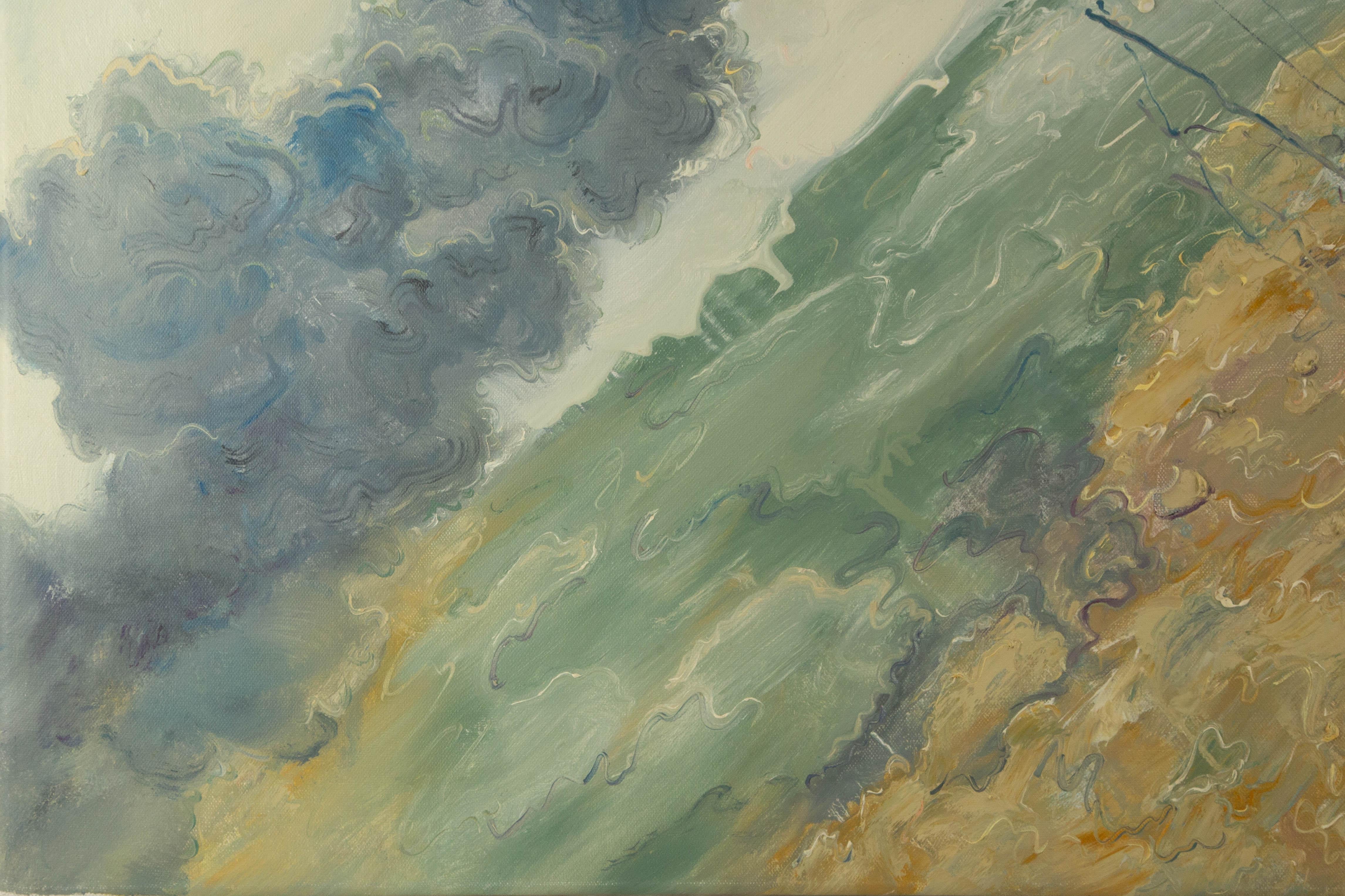 Jiahe Fu Waterscape Original Oil On Canvas 