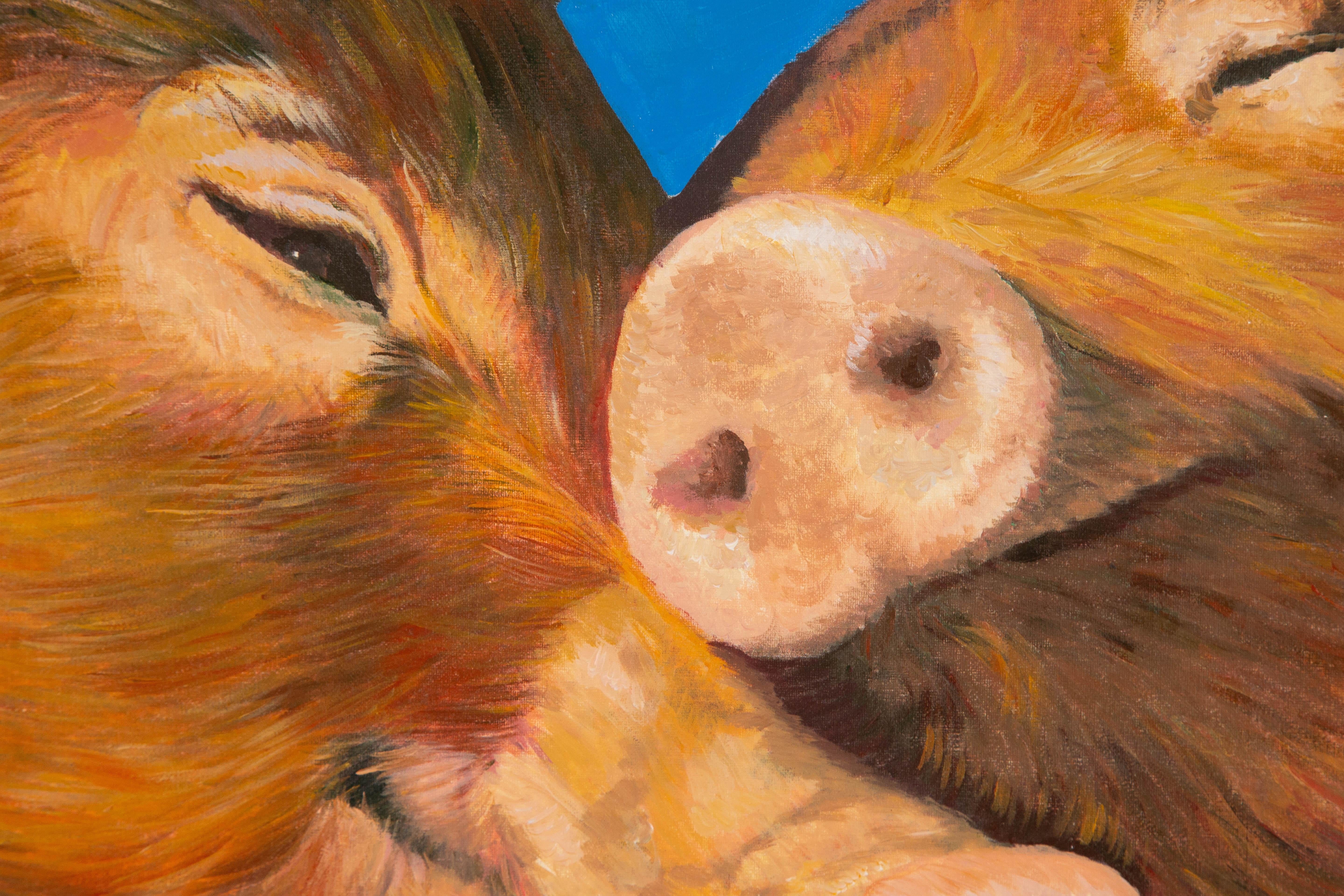 Jiali Chen Animal Original Oil On Canvas 