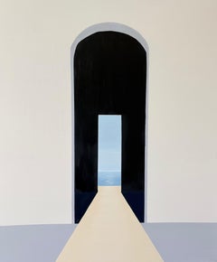 Monumento ai frammenti I – Dove il giorno non finisce mai, dipinto a olio