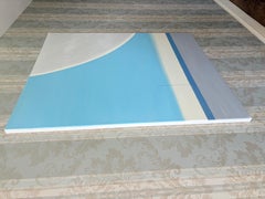 Fragmente-Denkmal IX – Stiller Horizont, abstraktes Ölgemälde