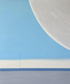 Fragmente-Denkmal IX – Stiller Horizont, abstraktes Ölgemälde