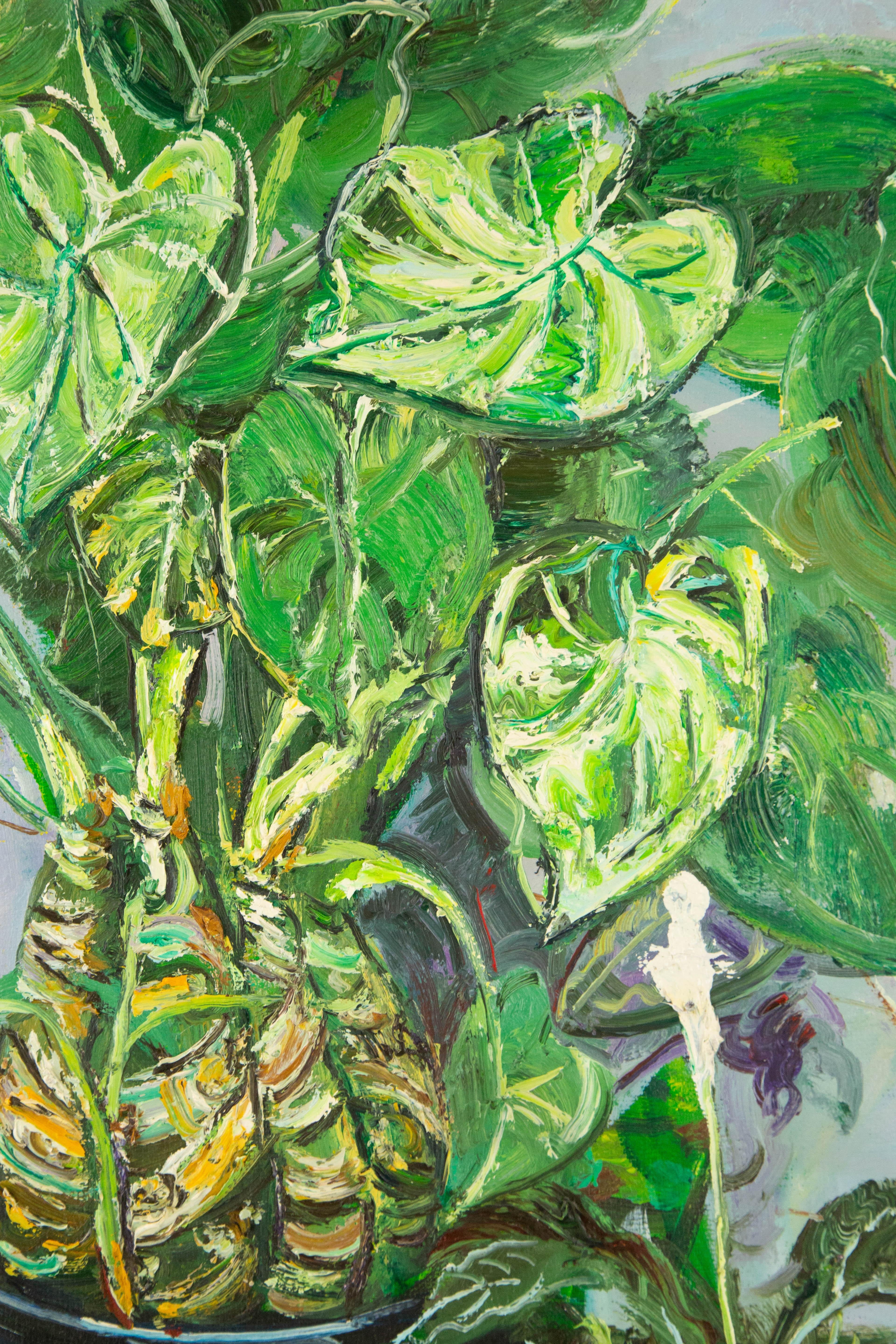 Jian Zhang Still Life Original Oil On Canvas 
