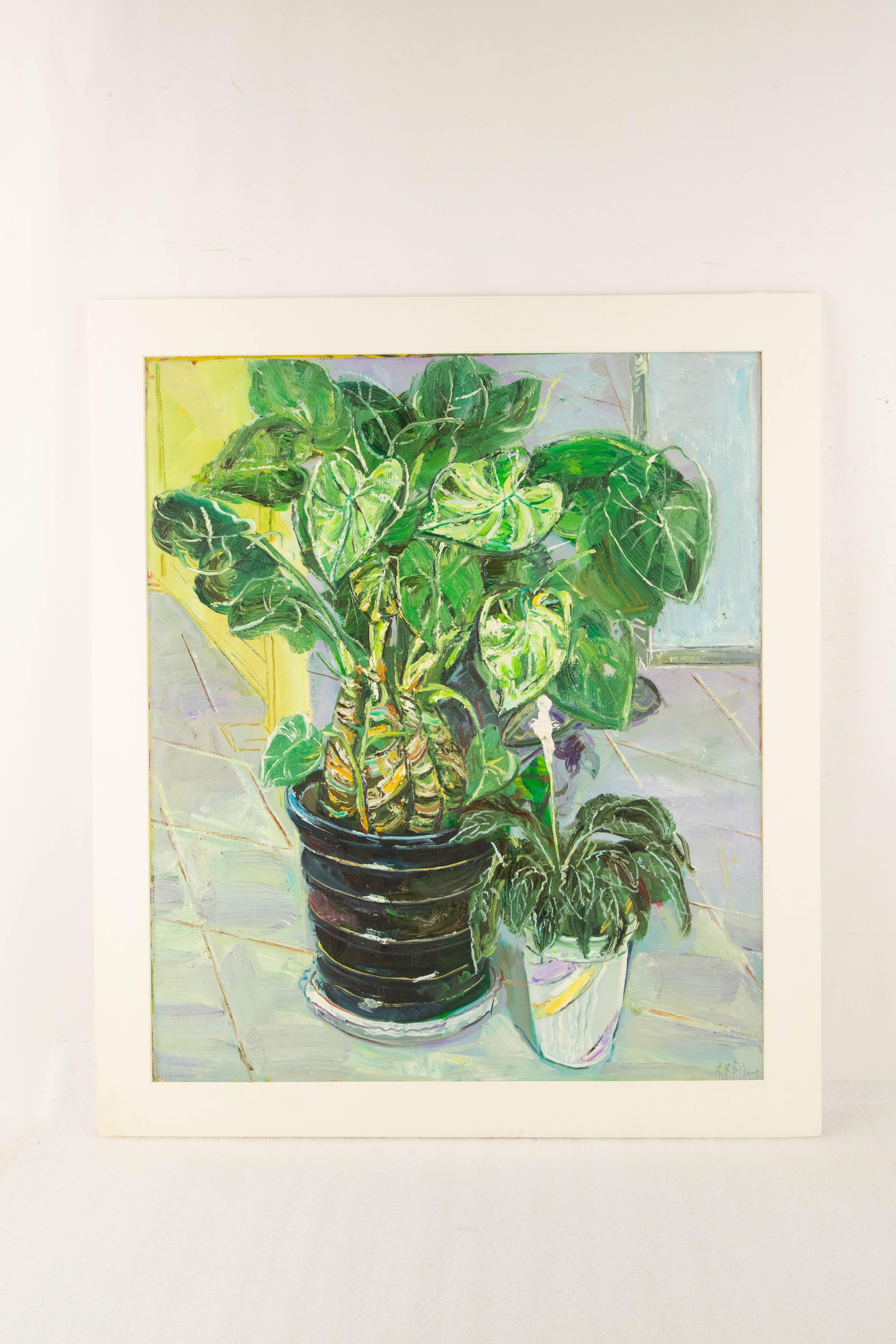 Jian Zhang Still Life Original Oil On Canvas 