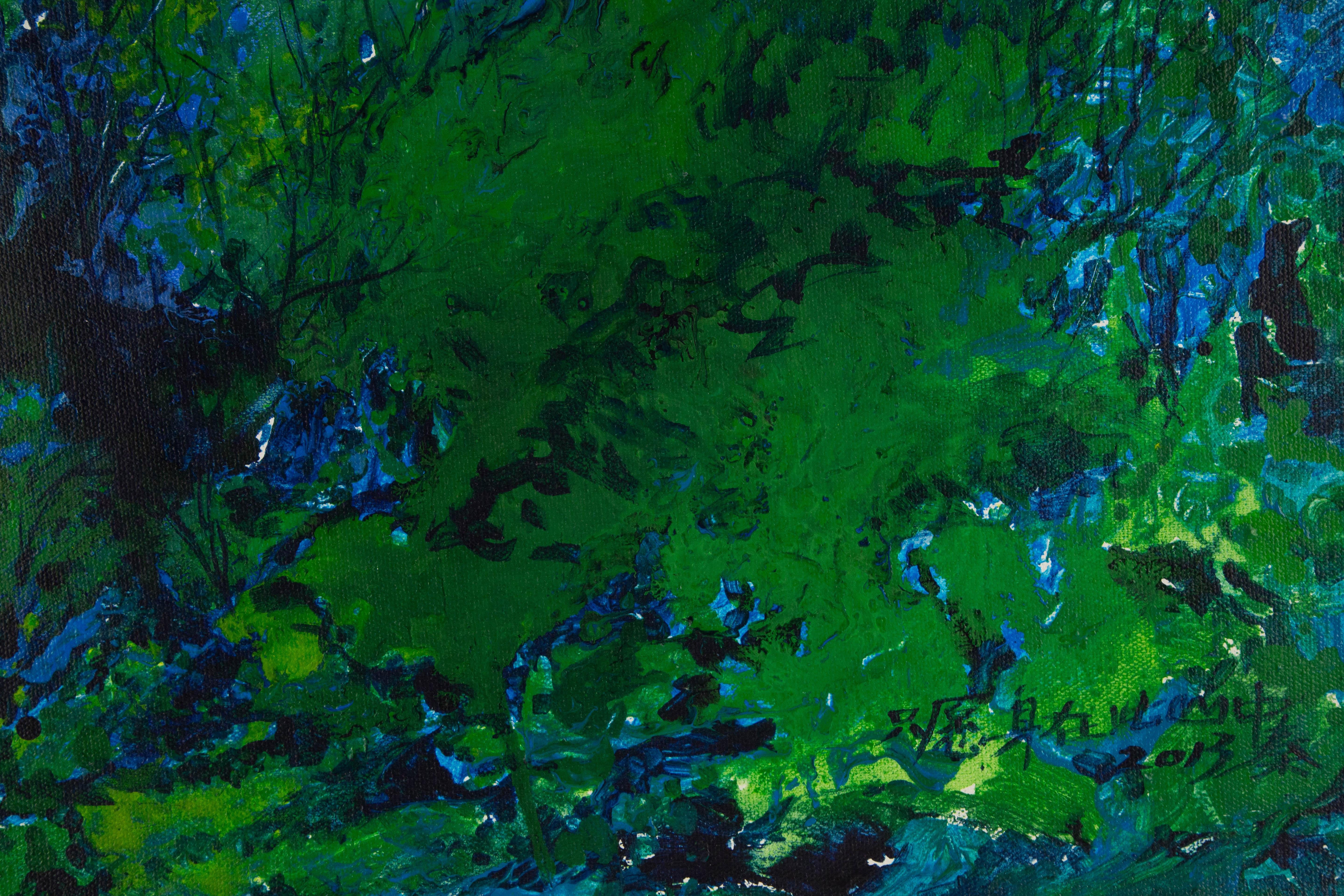 Jianchuan Qin Pittura a olio originale contemporanea 