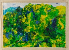 Jianchuan Qin Paesaggio originale olio su tela "Montagne profonde"