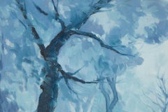 Jianfeng Lu Contemporary Original Oil Painting "Blue Impression"