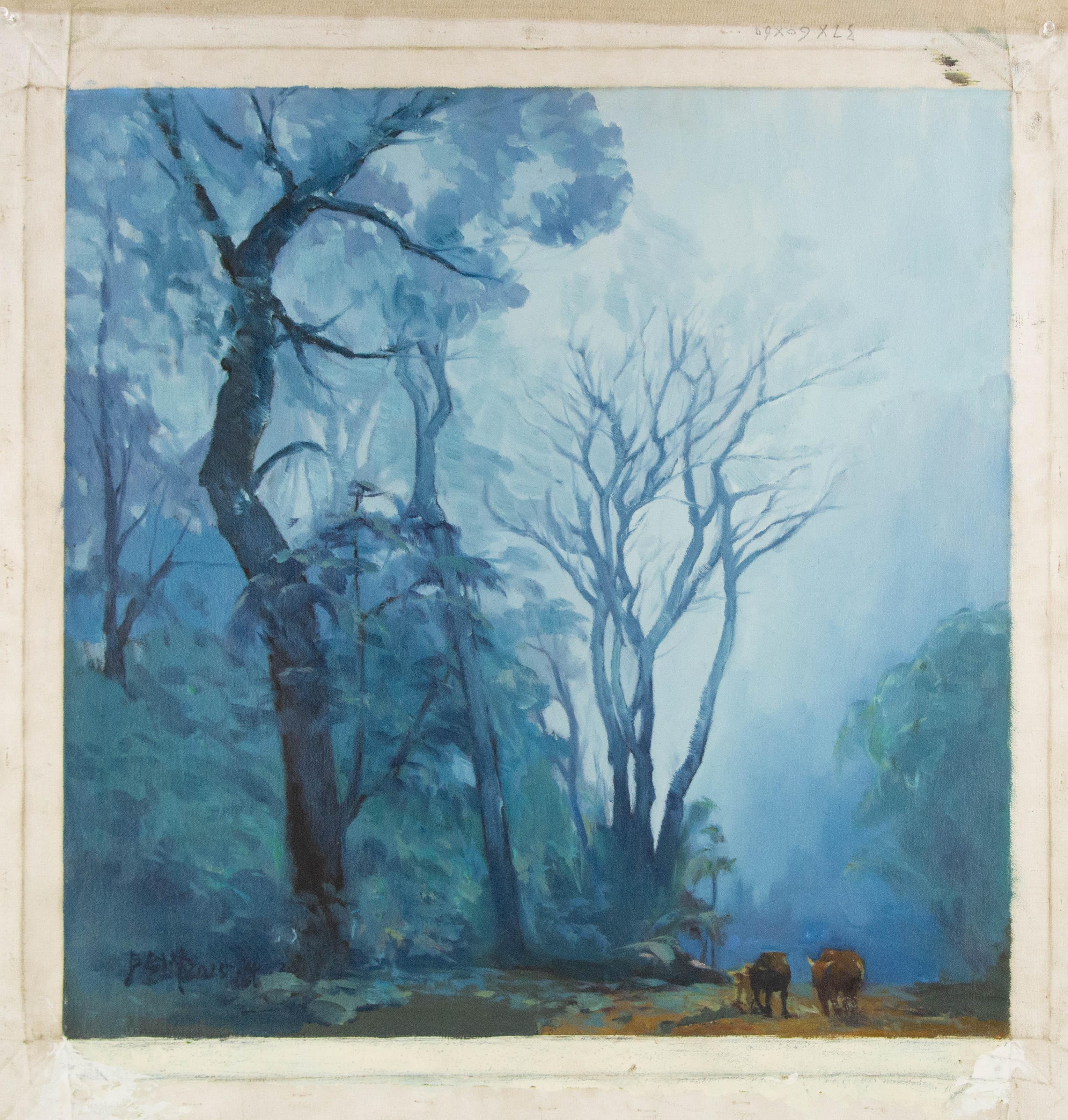 Jianfeng Lu Pittura a olio originale contemporanea 
