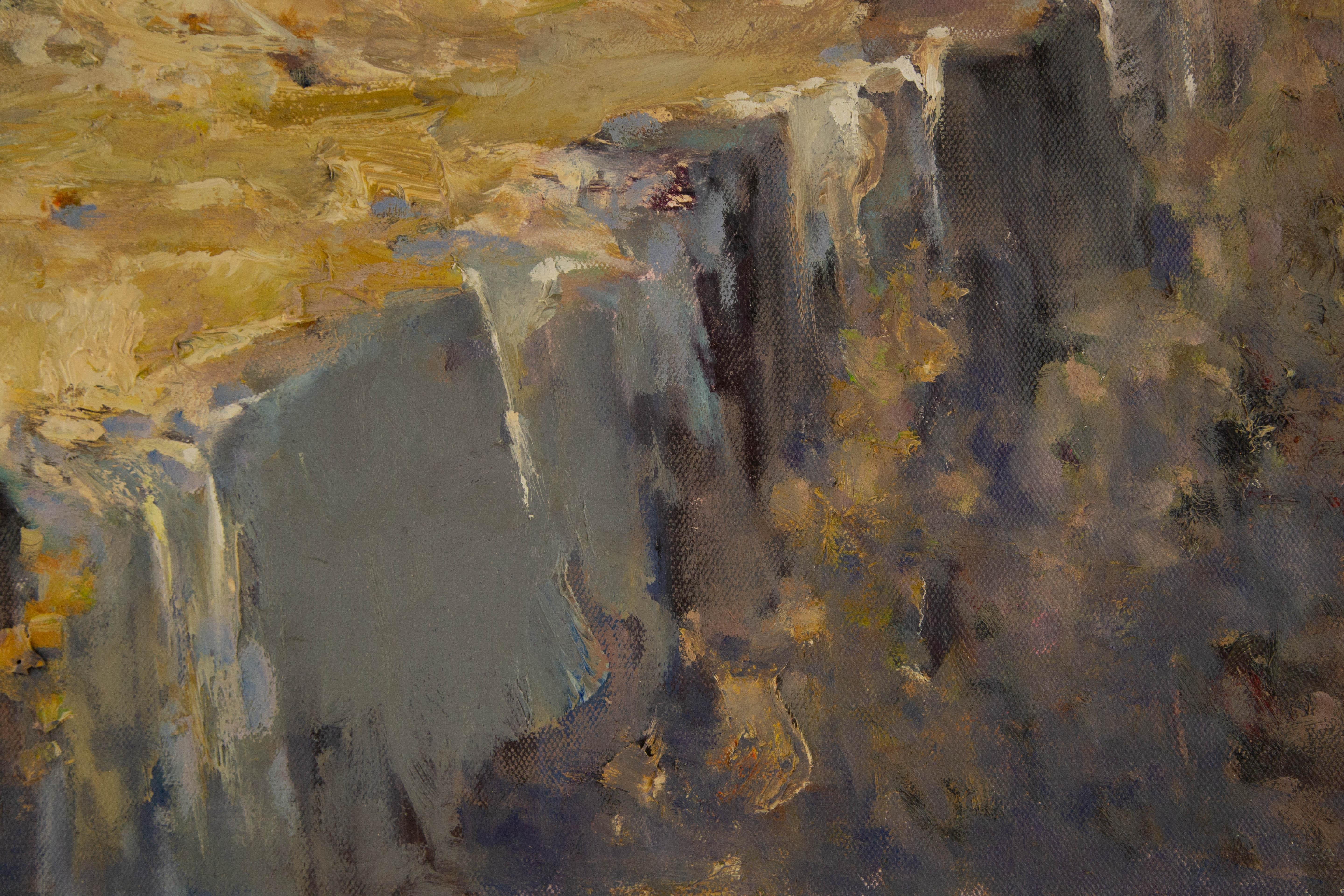 Jianfeng Lu Landscape Original Oil On Canvas 