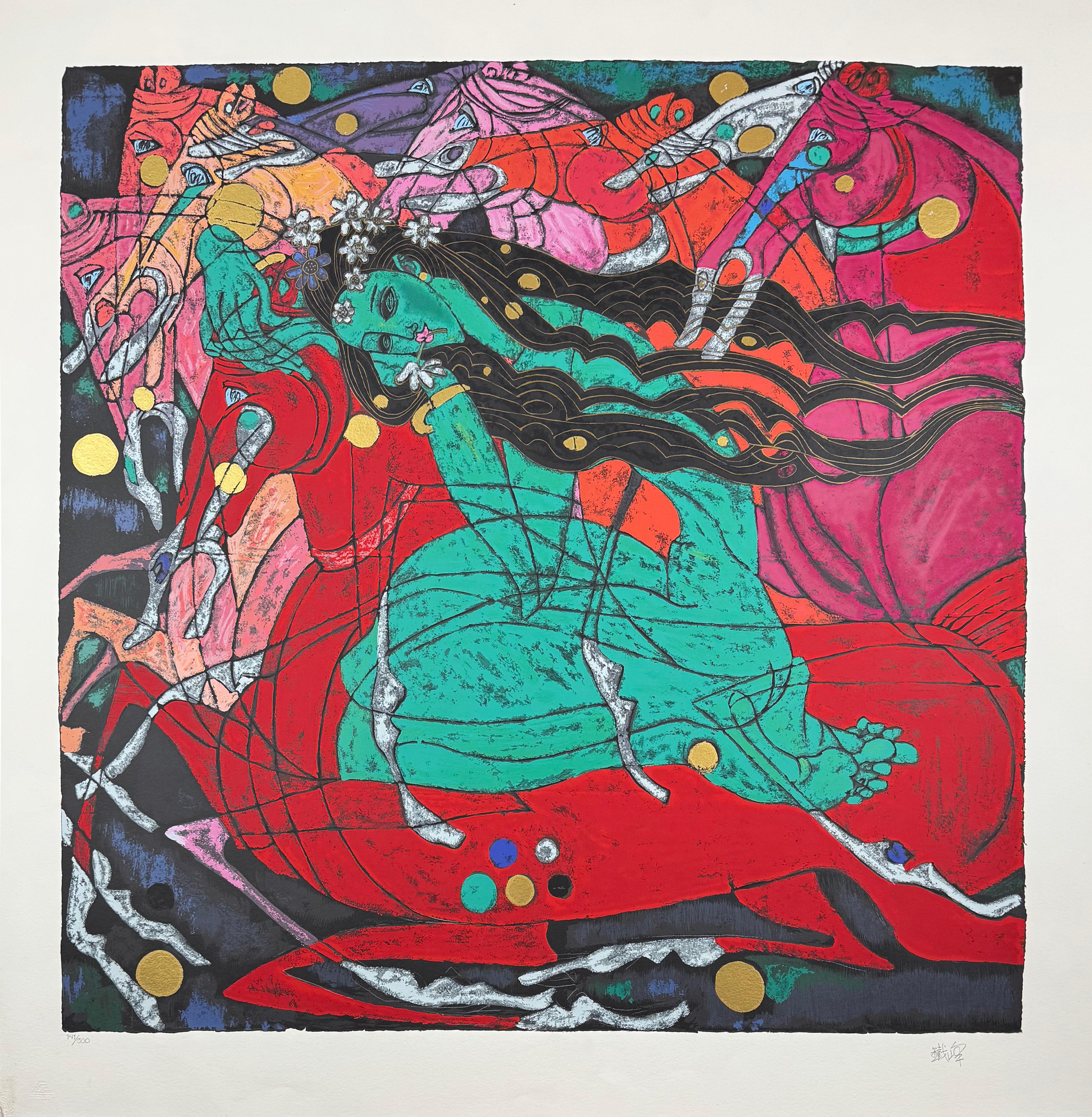 Dama Esmeralda - Print de Jiang Tie Feng