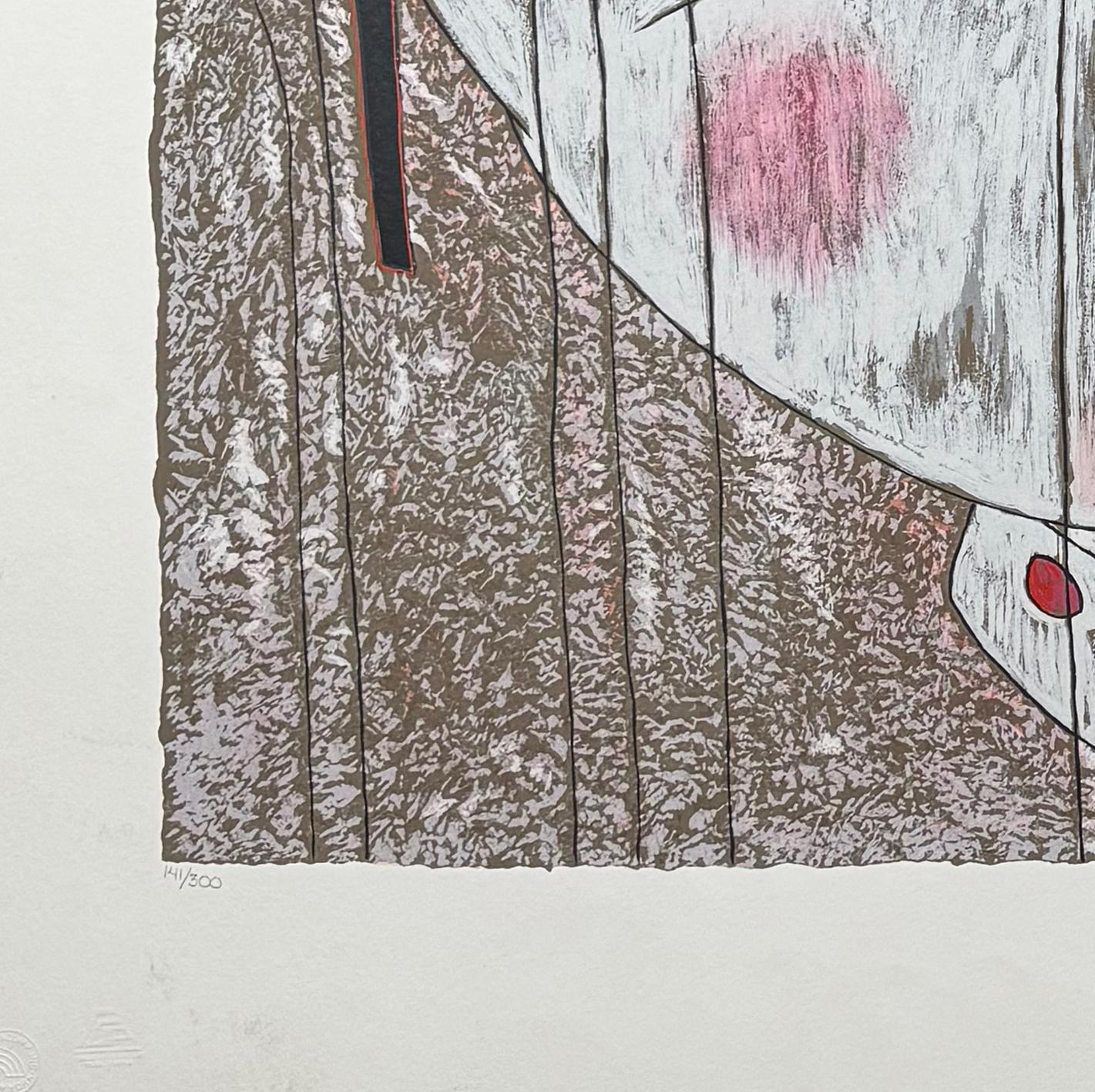 Madre e hijo, de Jiang Tie-Feng - Print Contemporáneo de Jiang Tie Feng