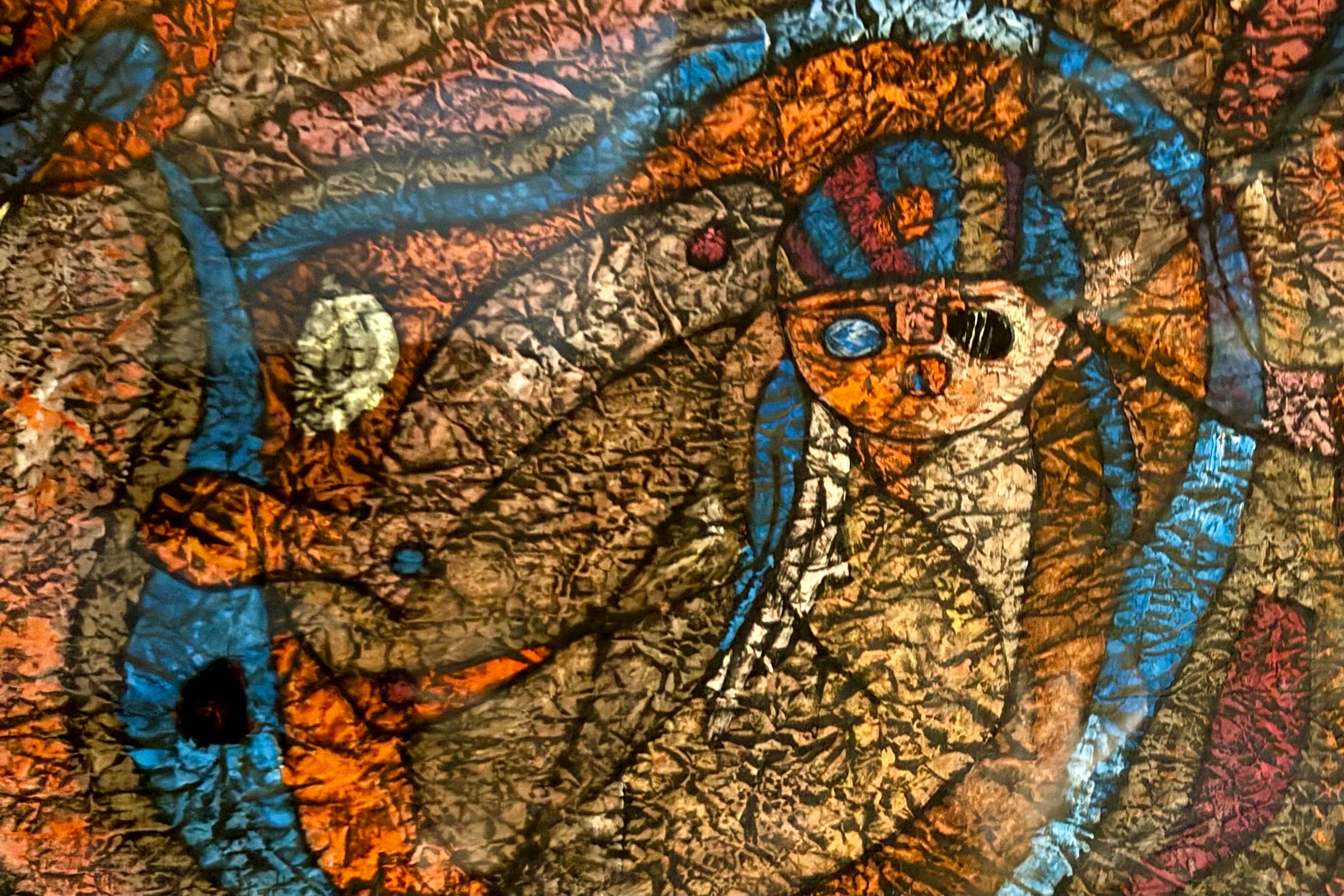 Large Original Mixed Media Painting on Rice Paper Chinese Artist Jiang Tiefeng For Sale 15