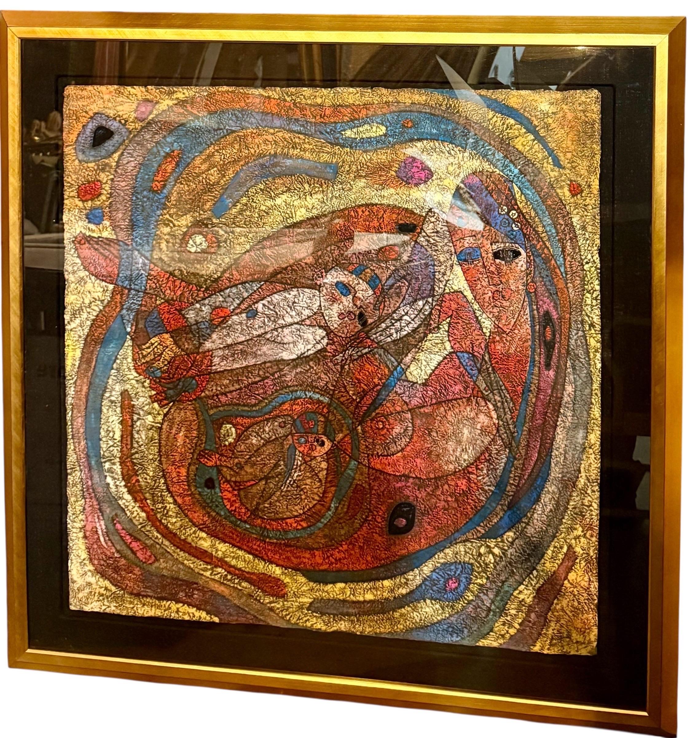Large Original Mixed Media Painting on Rice Paper Chinese Artist Jiang Tiefeng For Sale 19