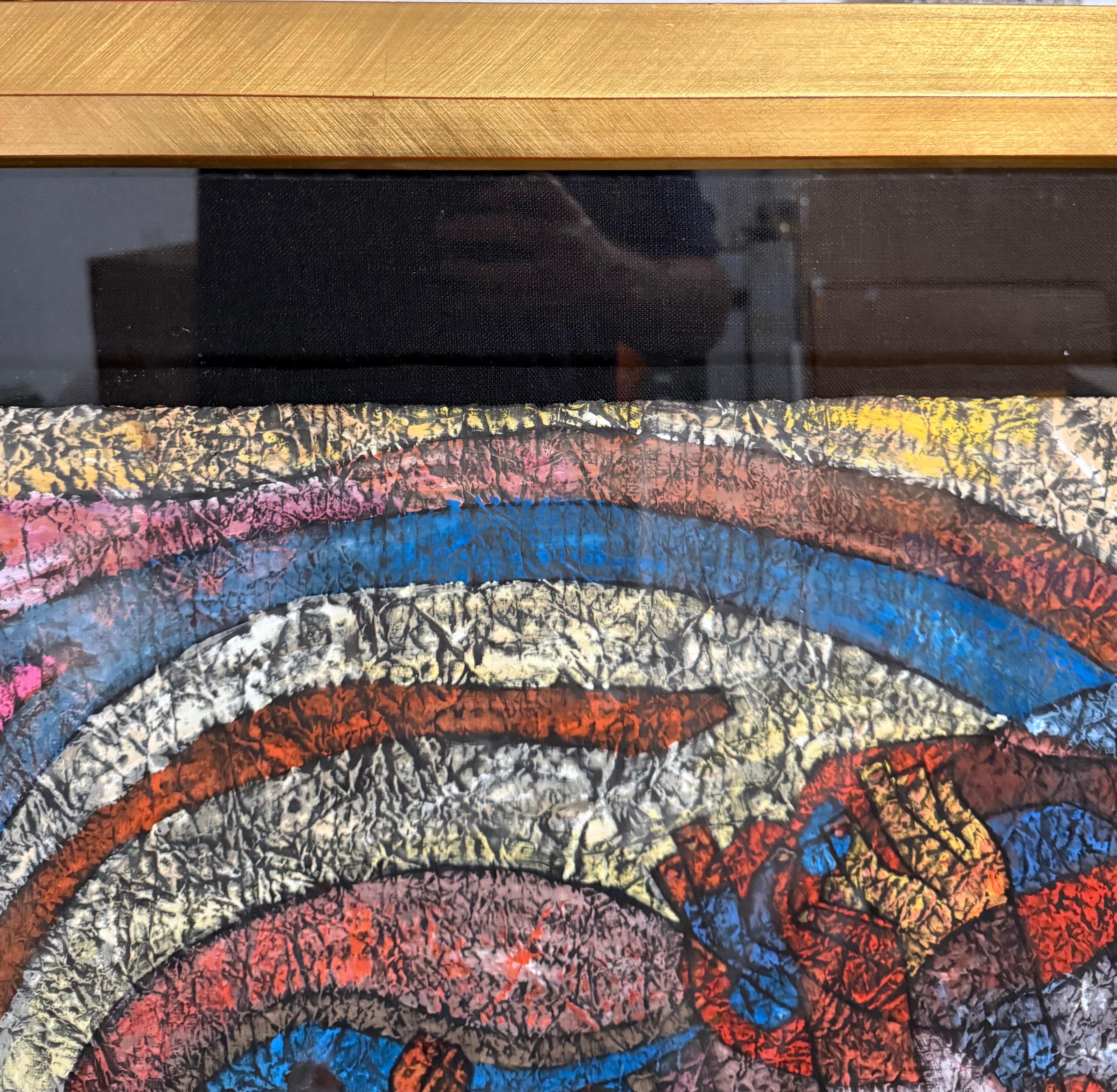 Large Original Mixed Media Painting on Rice Paper Chinese Artist Jiang Tiefeng For Sale 7