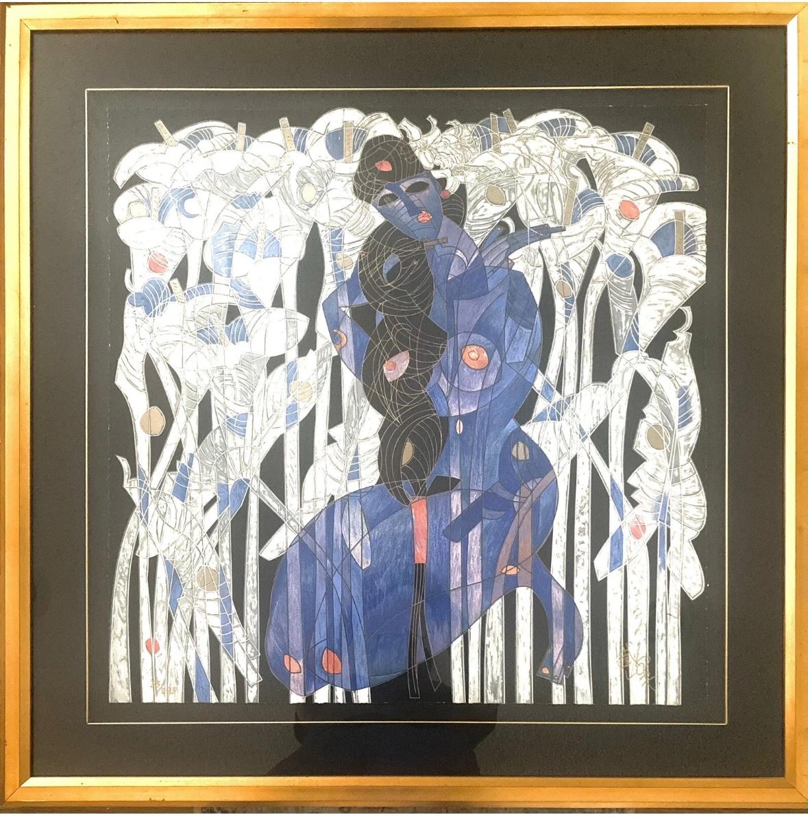 “Calla Lilies” - Print by Jiang Tiefeng