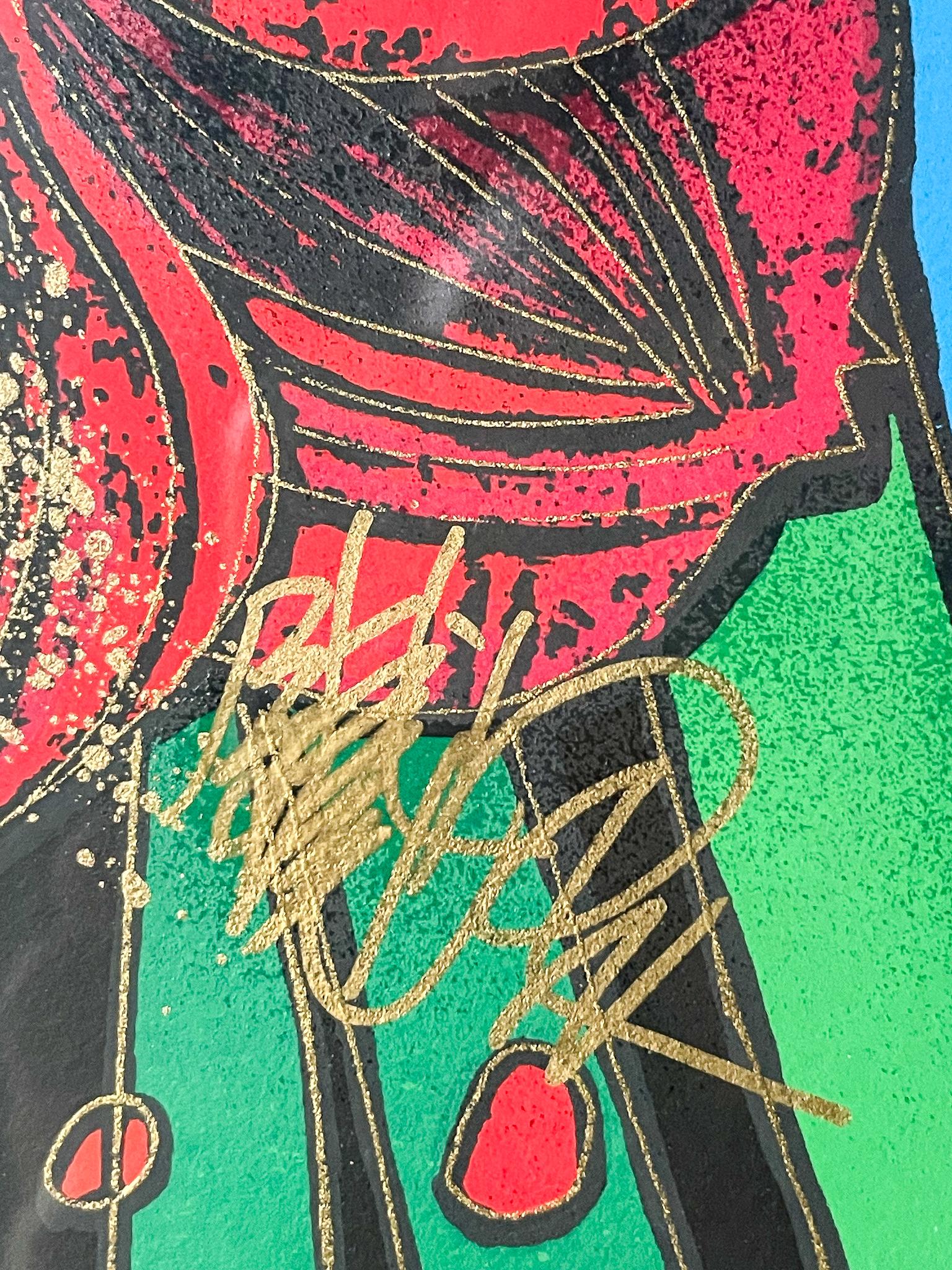 page size: 12 x 12 in.
frame size: 21.5 x 21.5 in.
Signed: lower right
Numbered: 